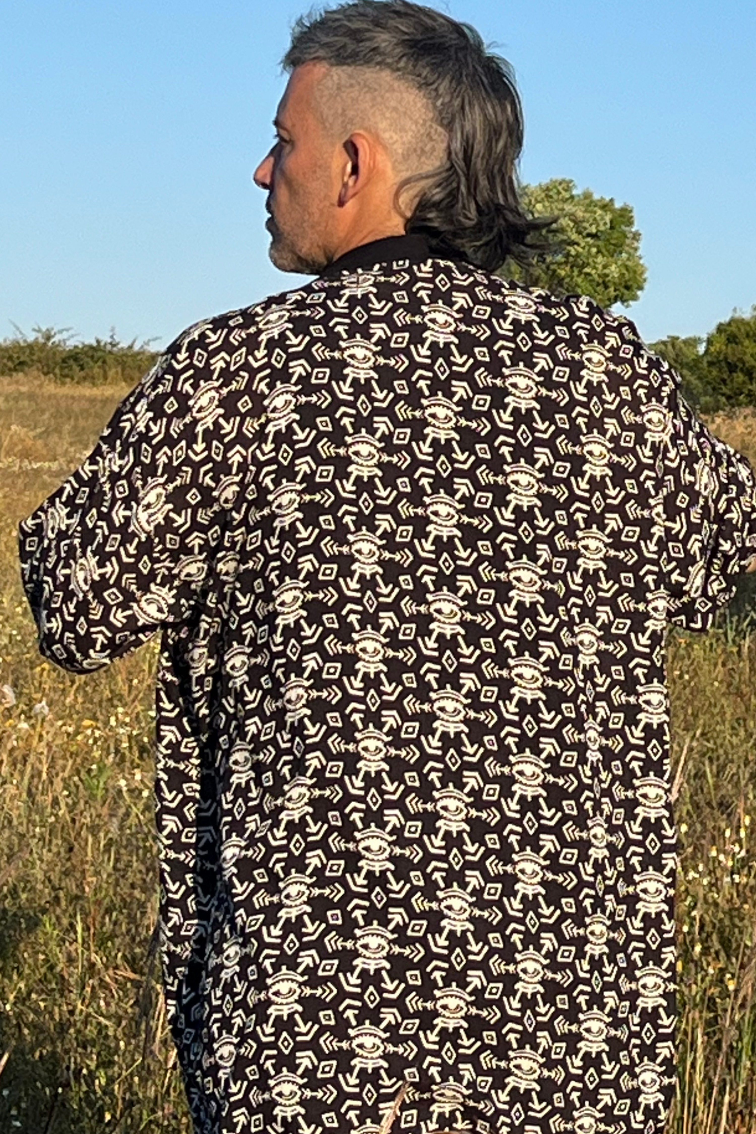 Tokyo Kimono ✦ Faluja BW print