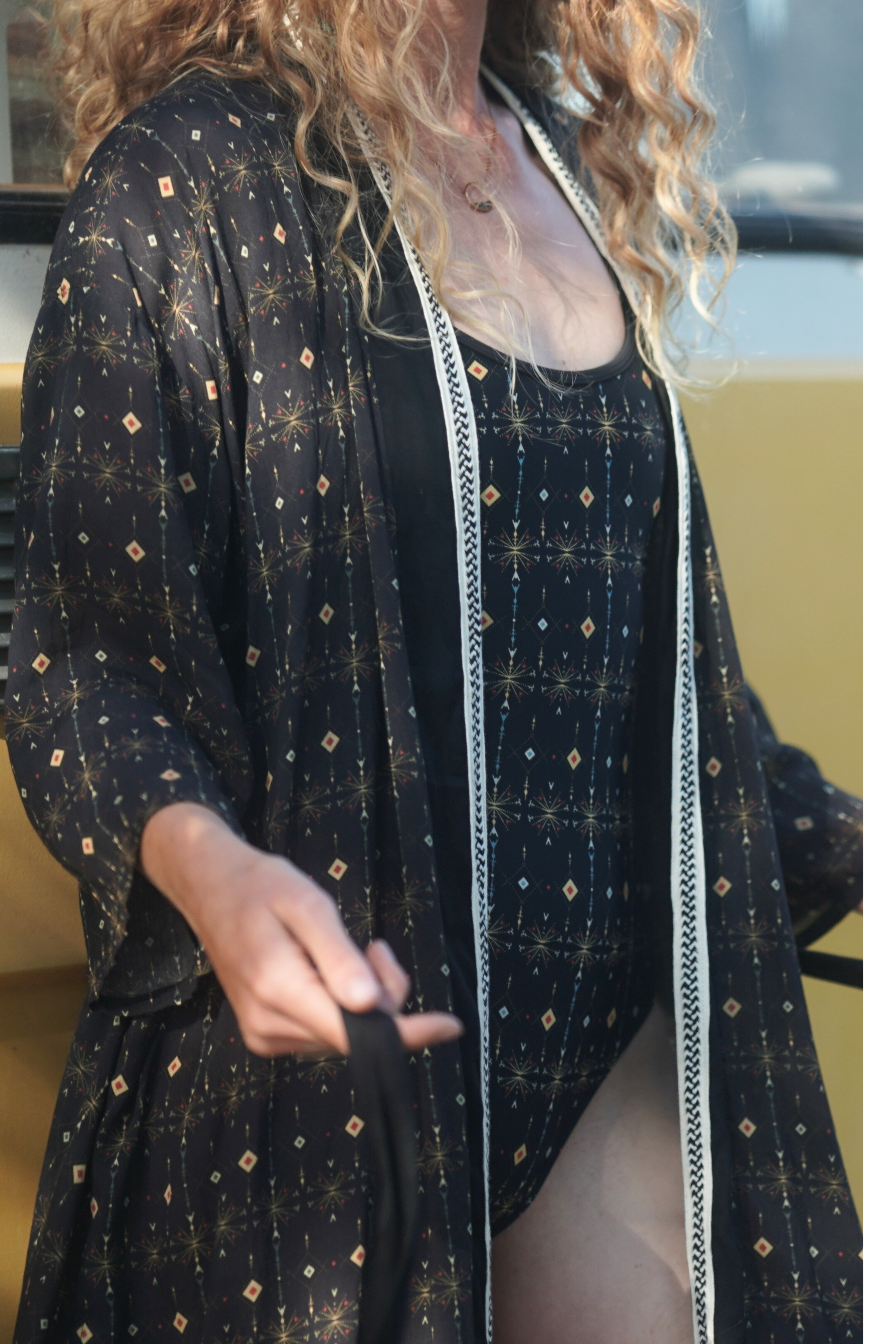 Boho Kimono ✦ Fireworks print