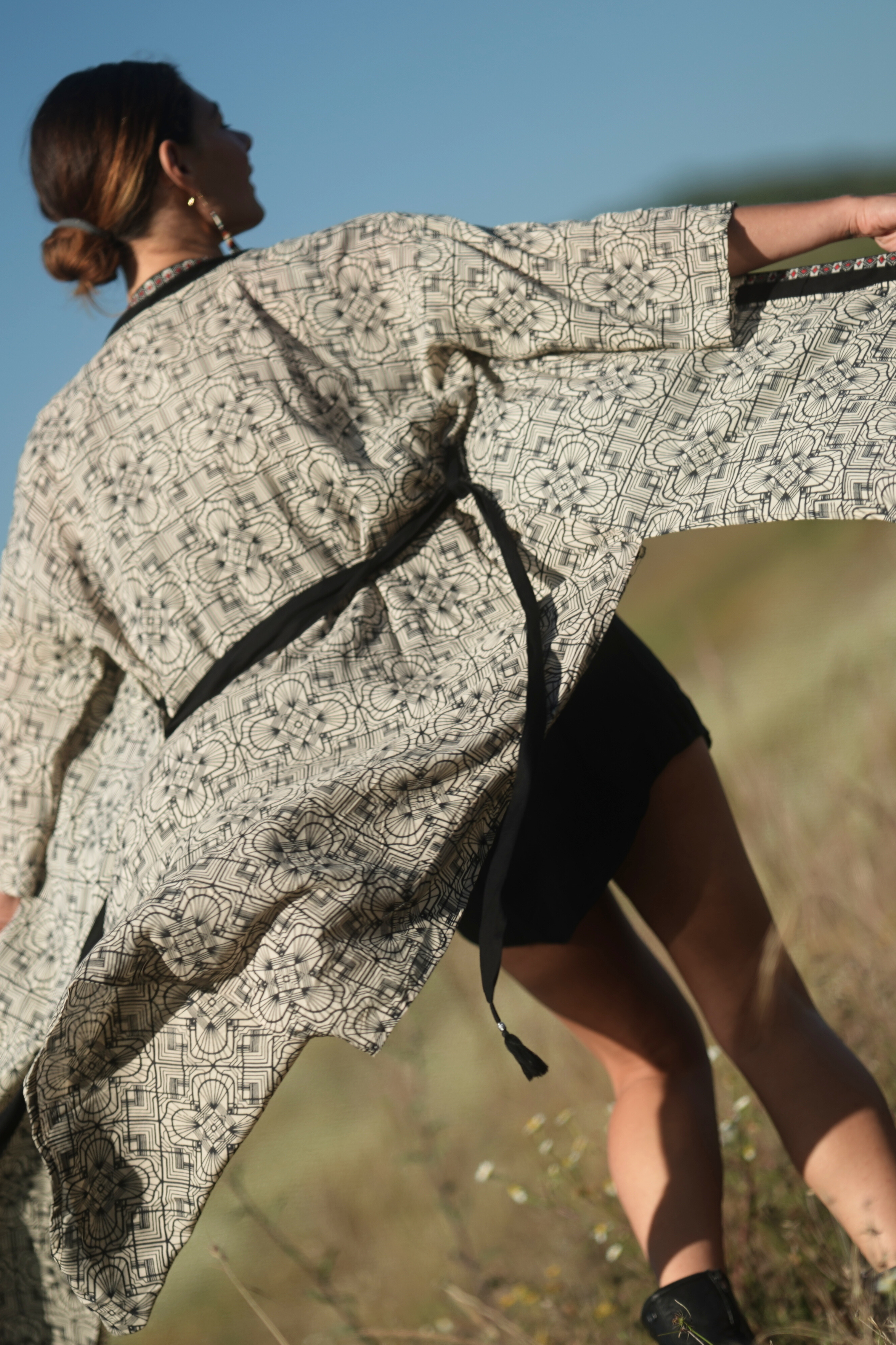 Boho Kimono ✦ Bw print