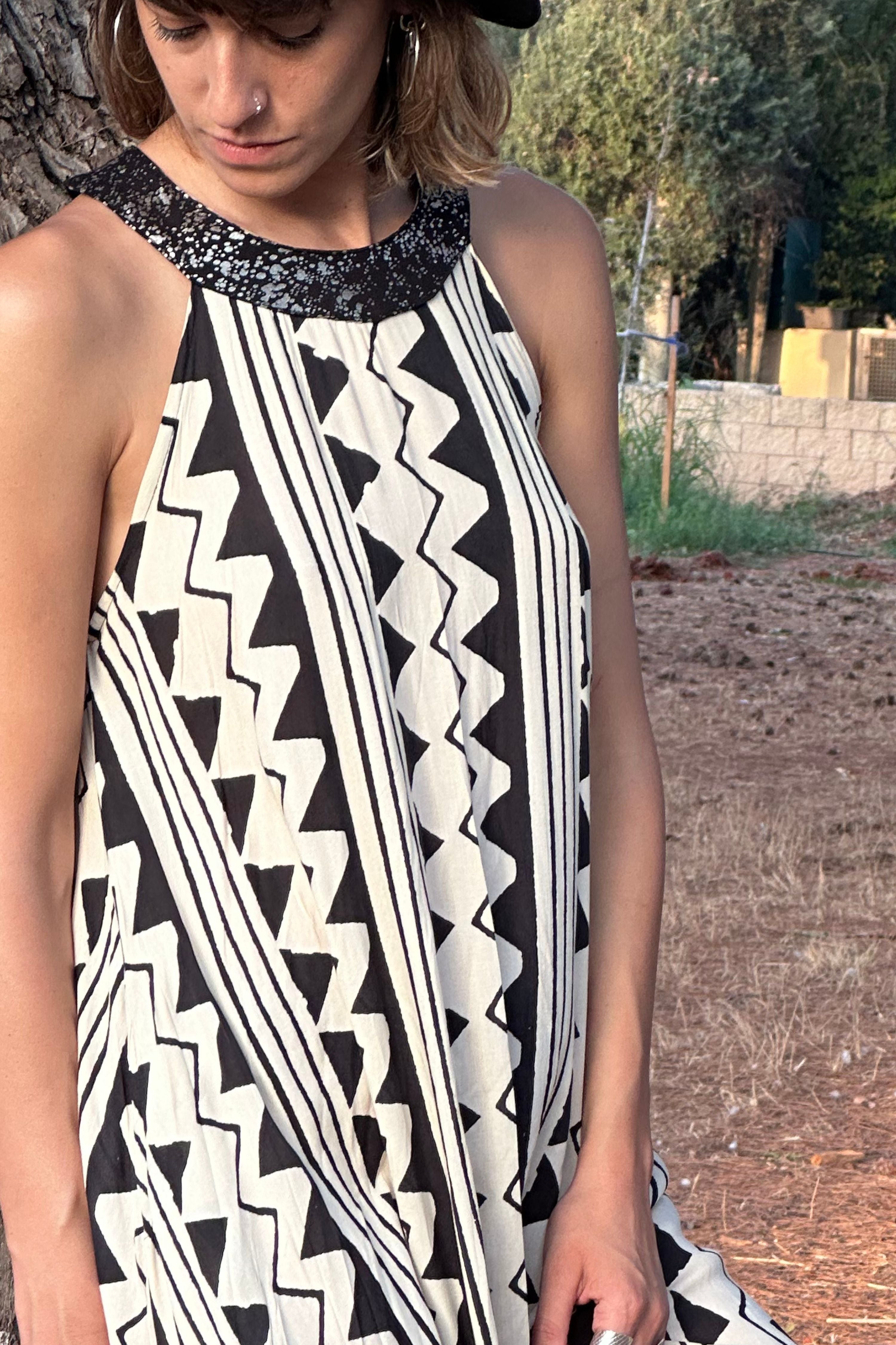 Nina maxi dress ✦ Mono print