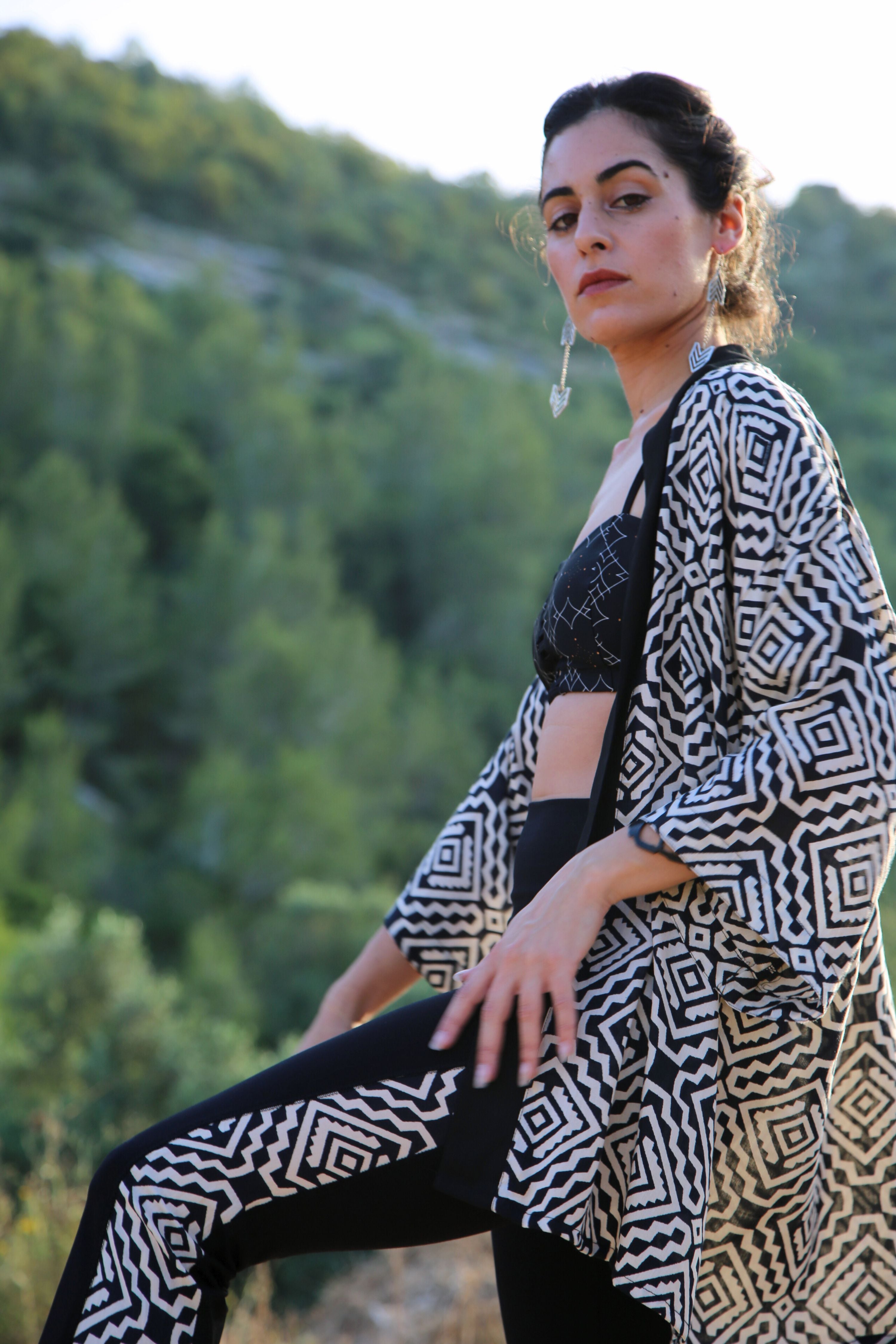 טייץ בגזרת פדלפון--> שחור לבן