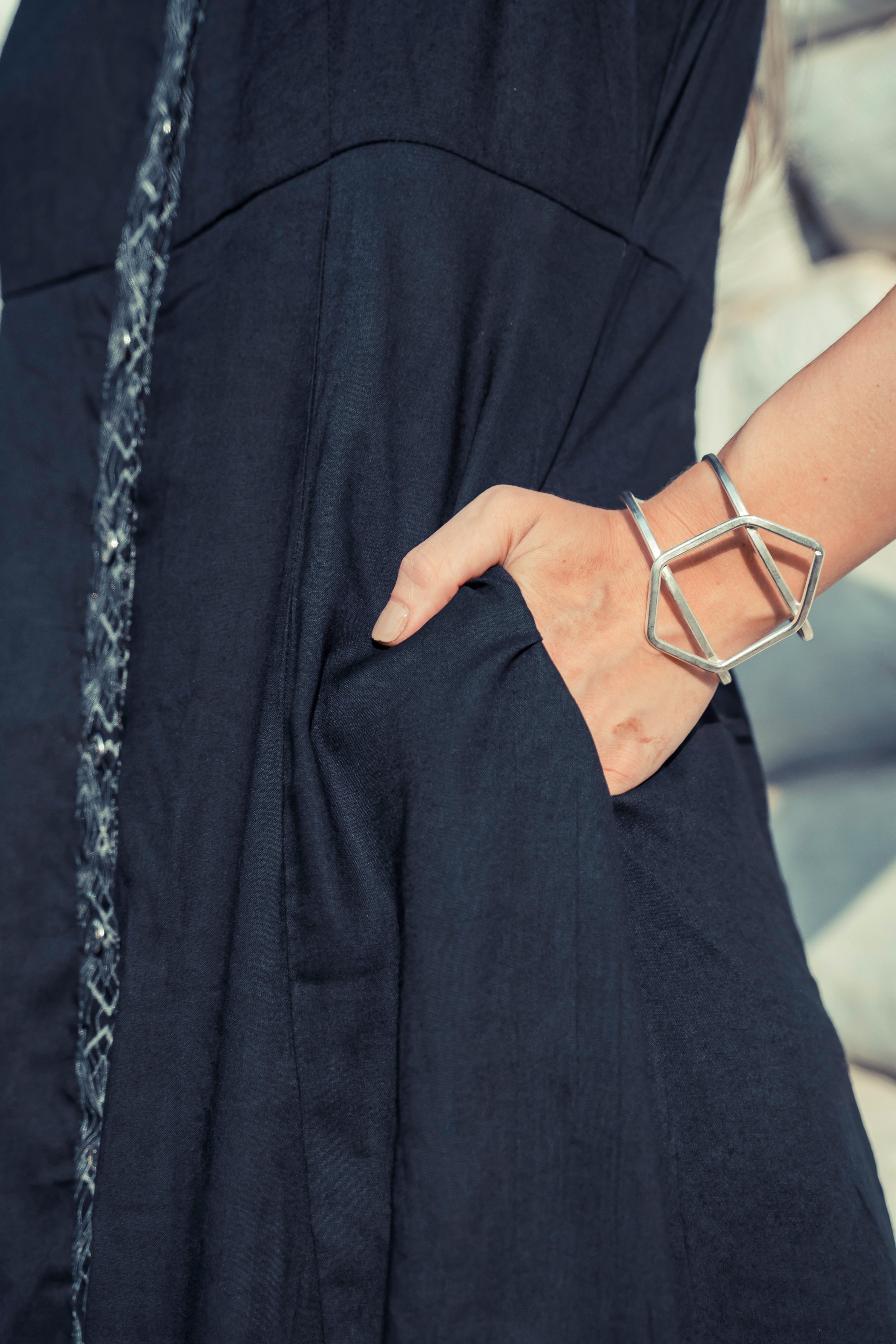 Long Maxi Dress With Pockets