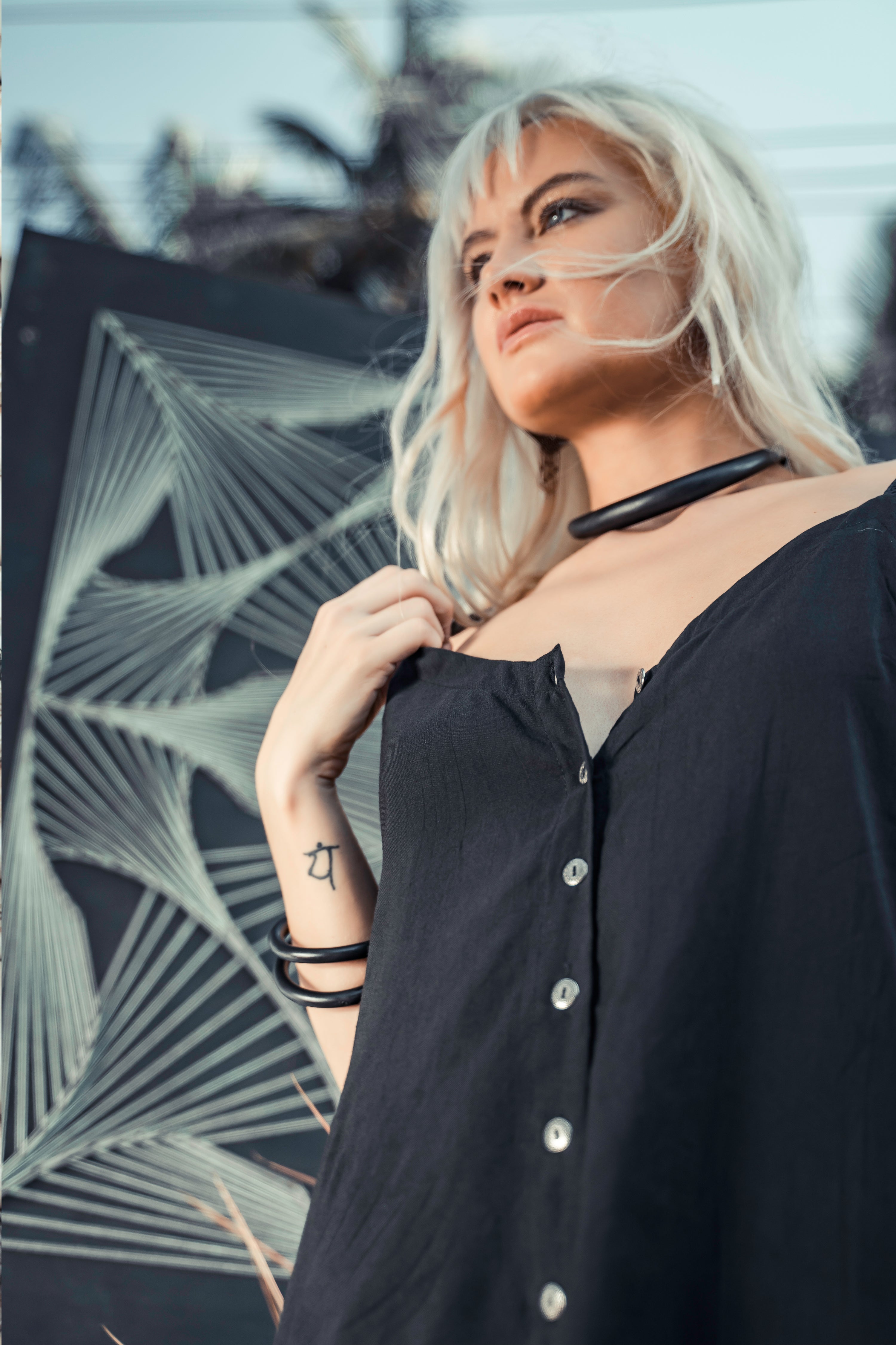 Buttons Up mini dress