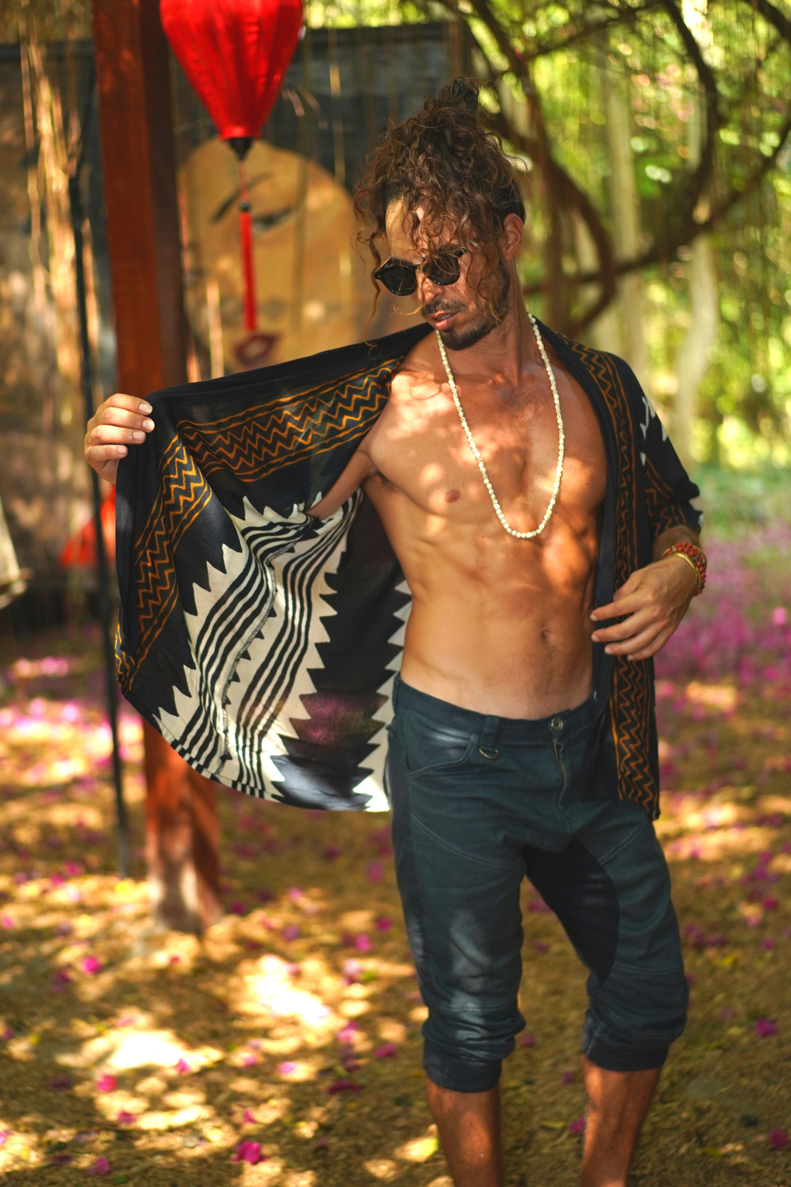 קימונו לגבר-> טרייבל פרינט