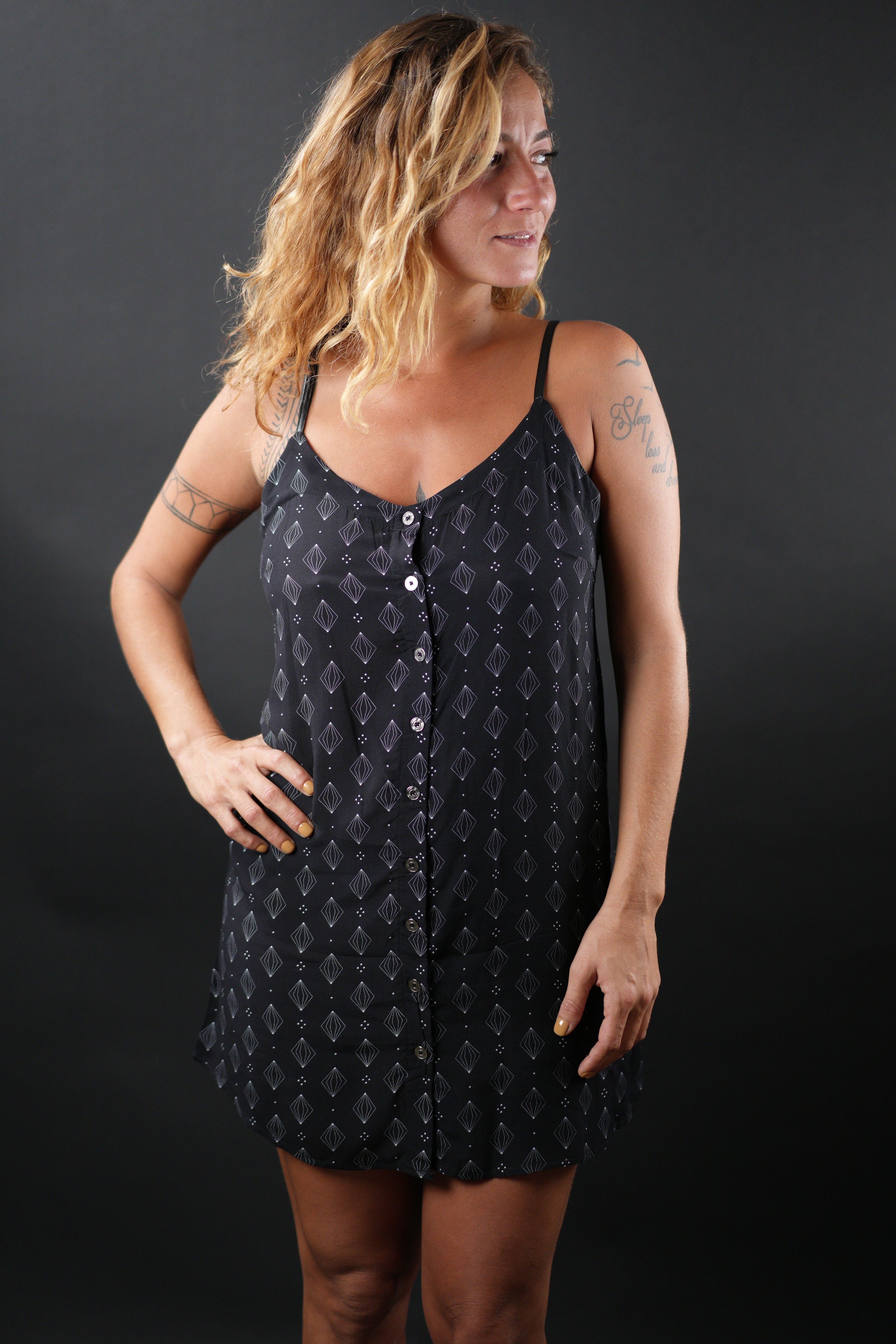 Black mini dress