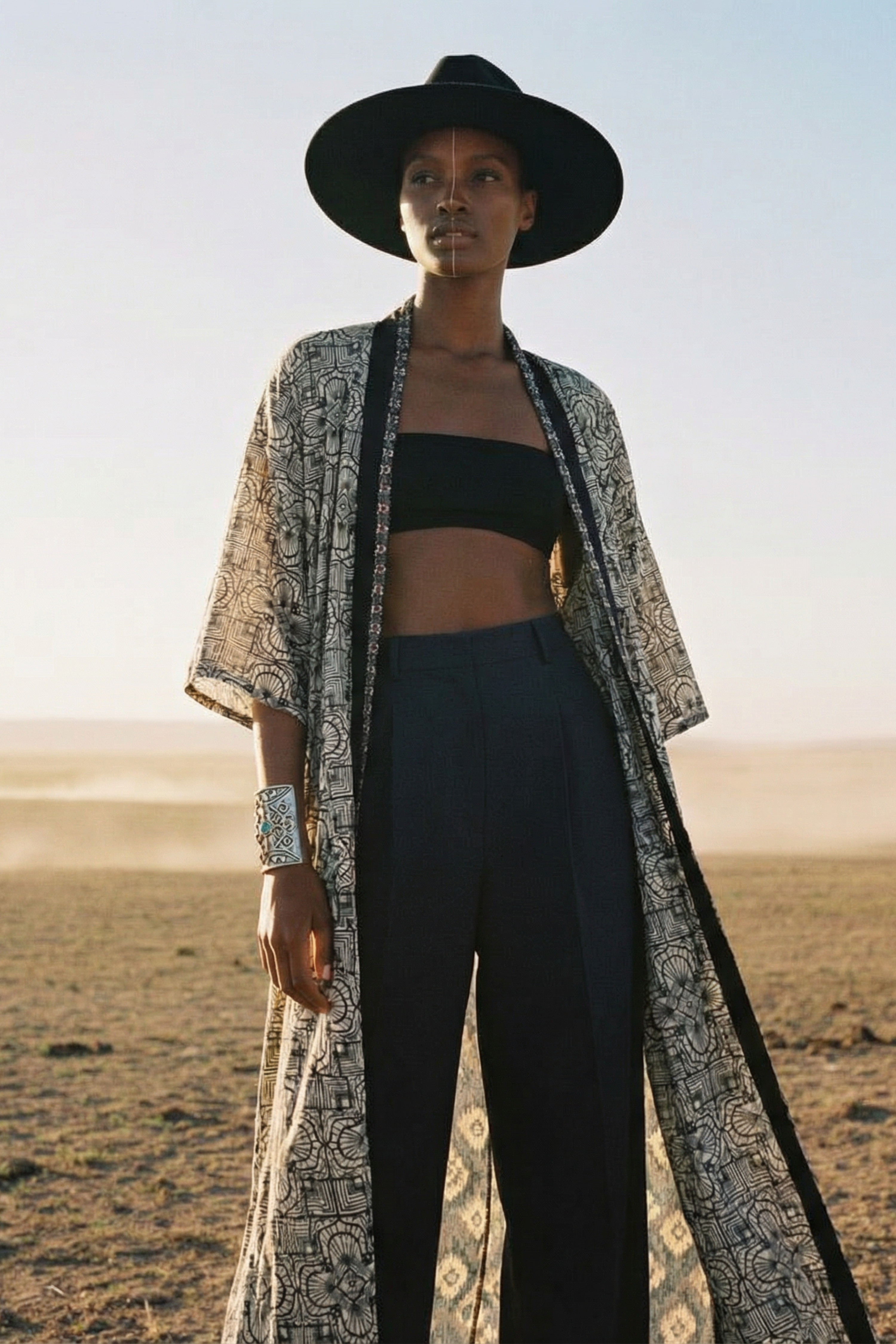 Boho Kimono ✦ Bw print