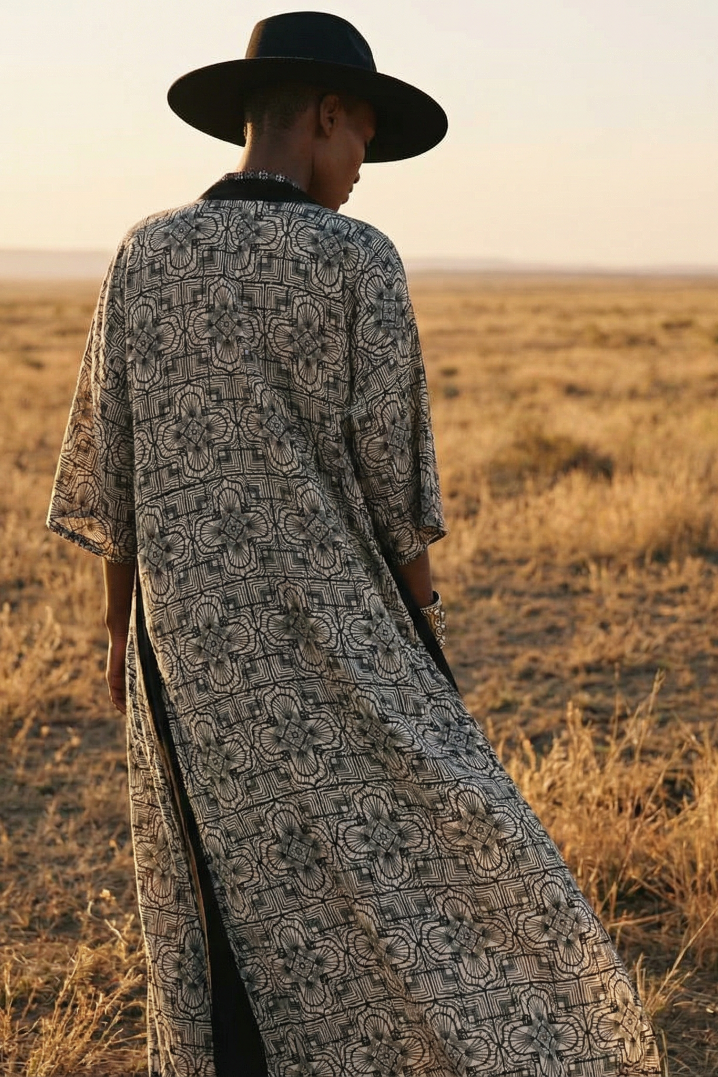 Boho Kimono ✦ Bw print