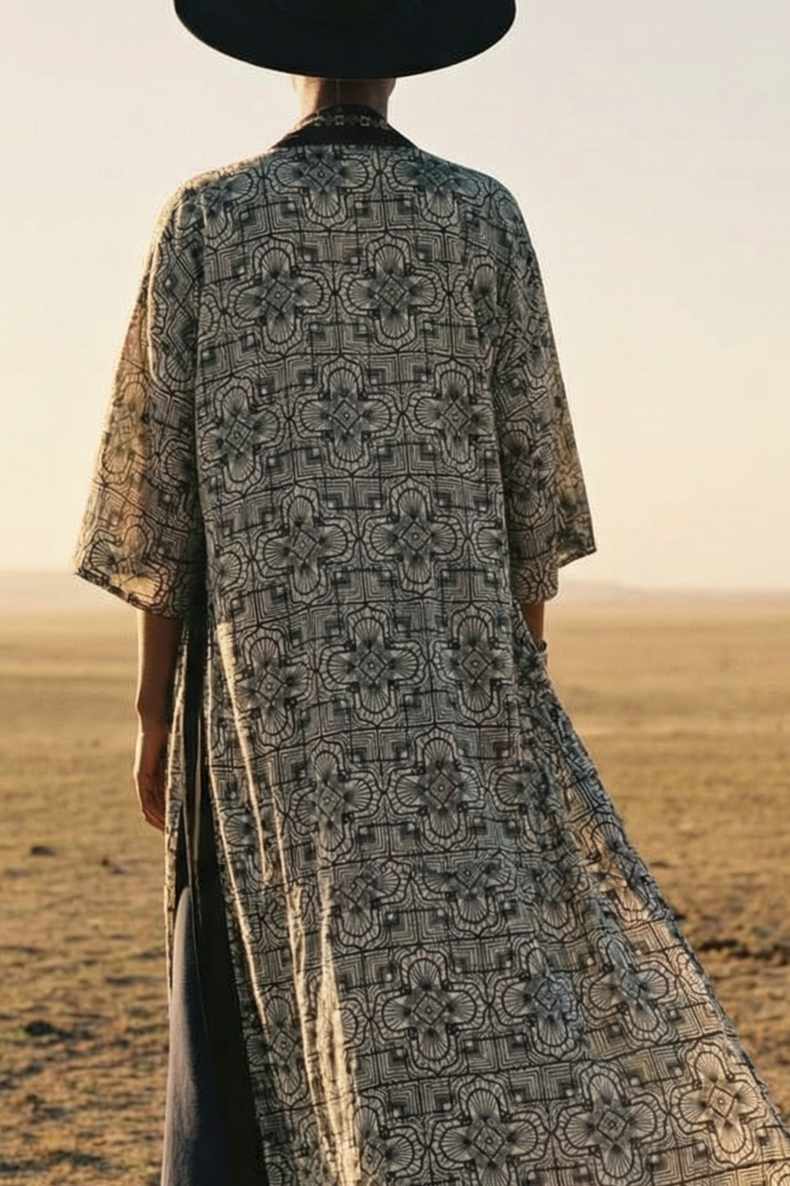 Boho Kimono ✦ Bw print