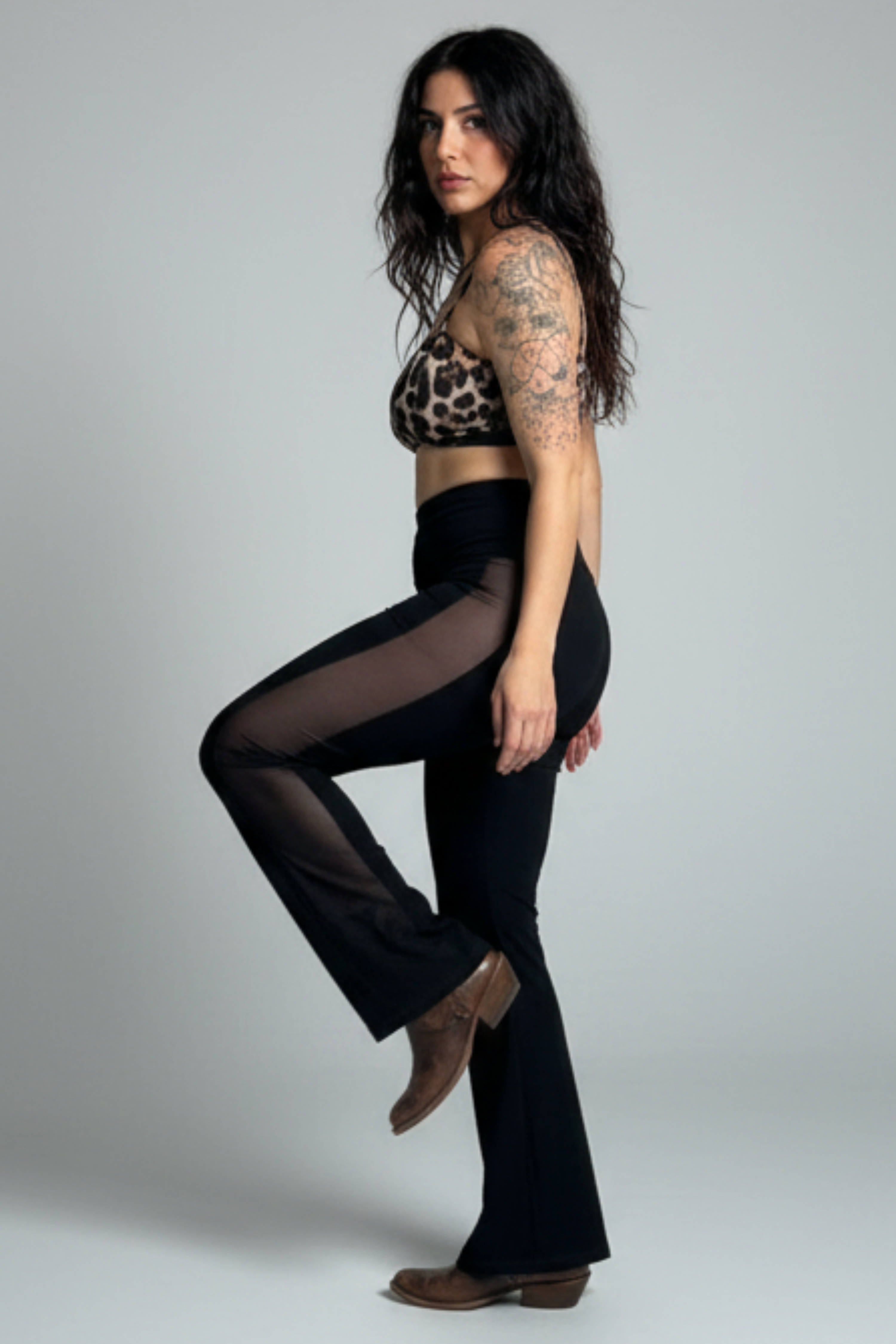 טייץ בגזרת פדלפון--> שחור לבן 