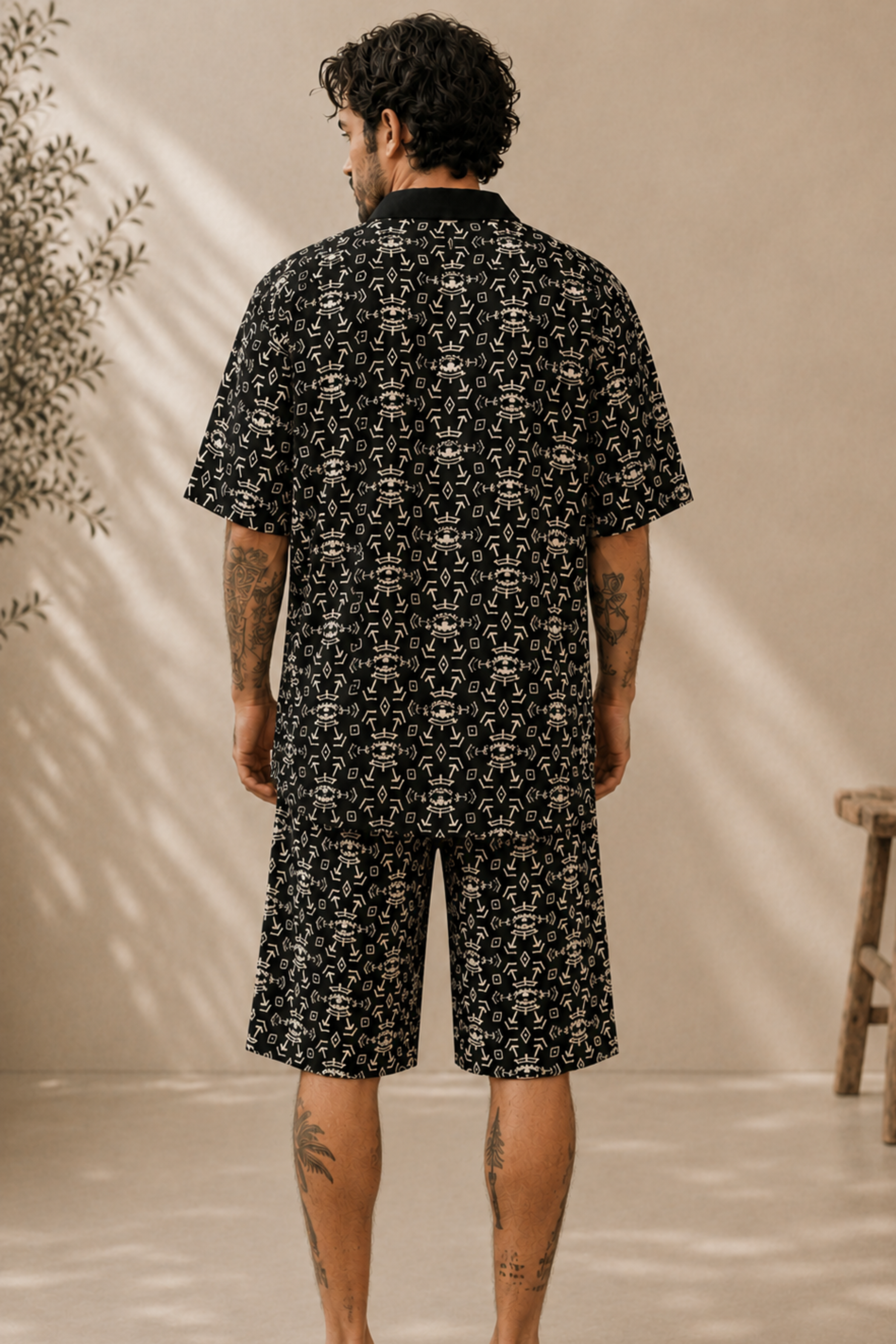 Milo Shorts ✦Faluja BW Print