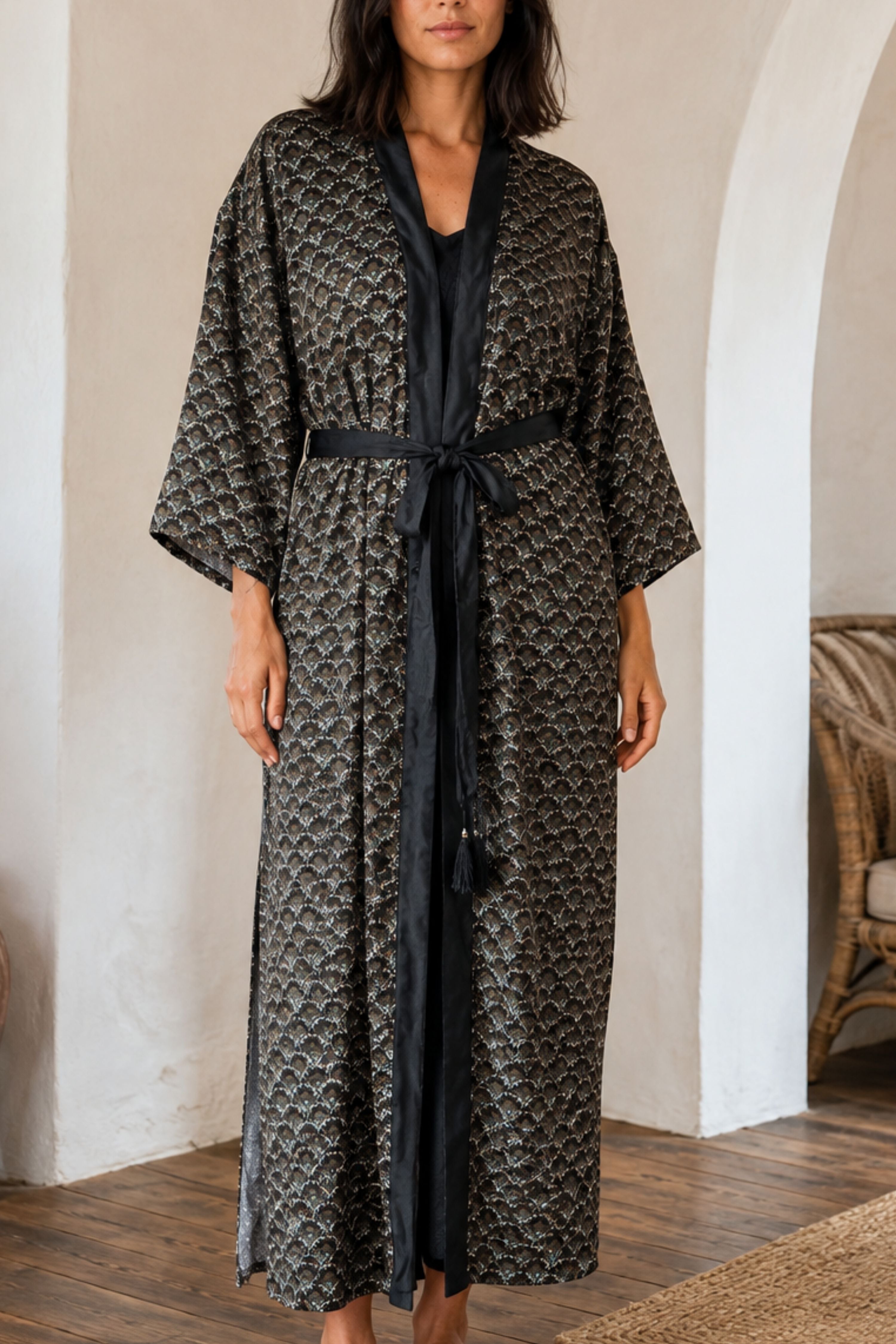 Boho Kimono ✦ Fan Print