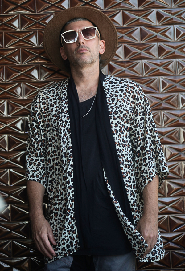 Men's Kimono --> Leopard Print