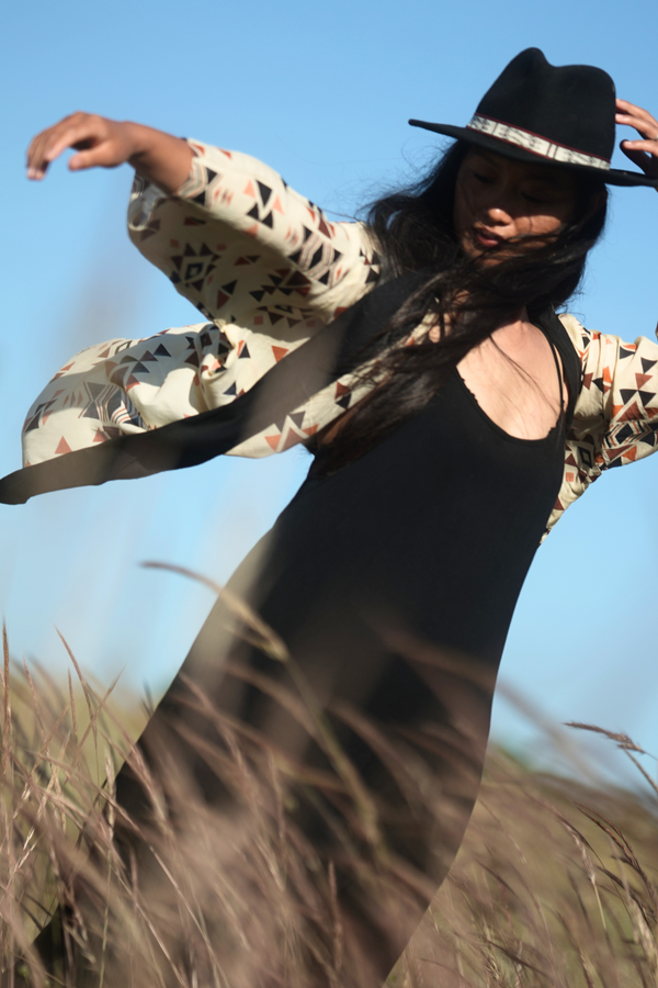 Boho Kimono --> Triangle print