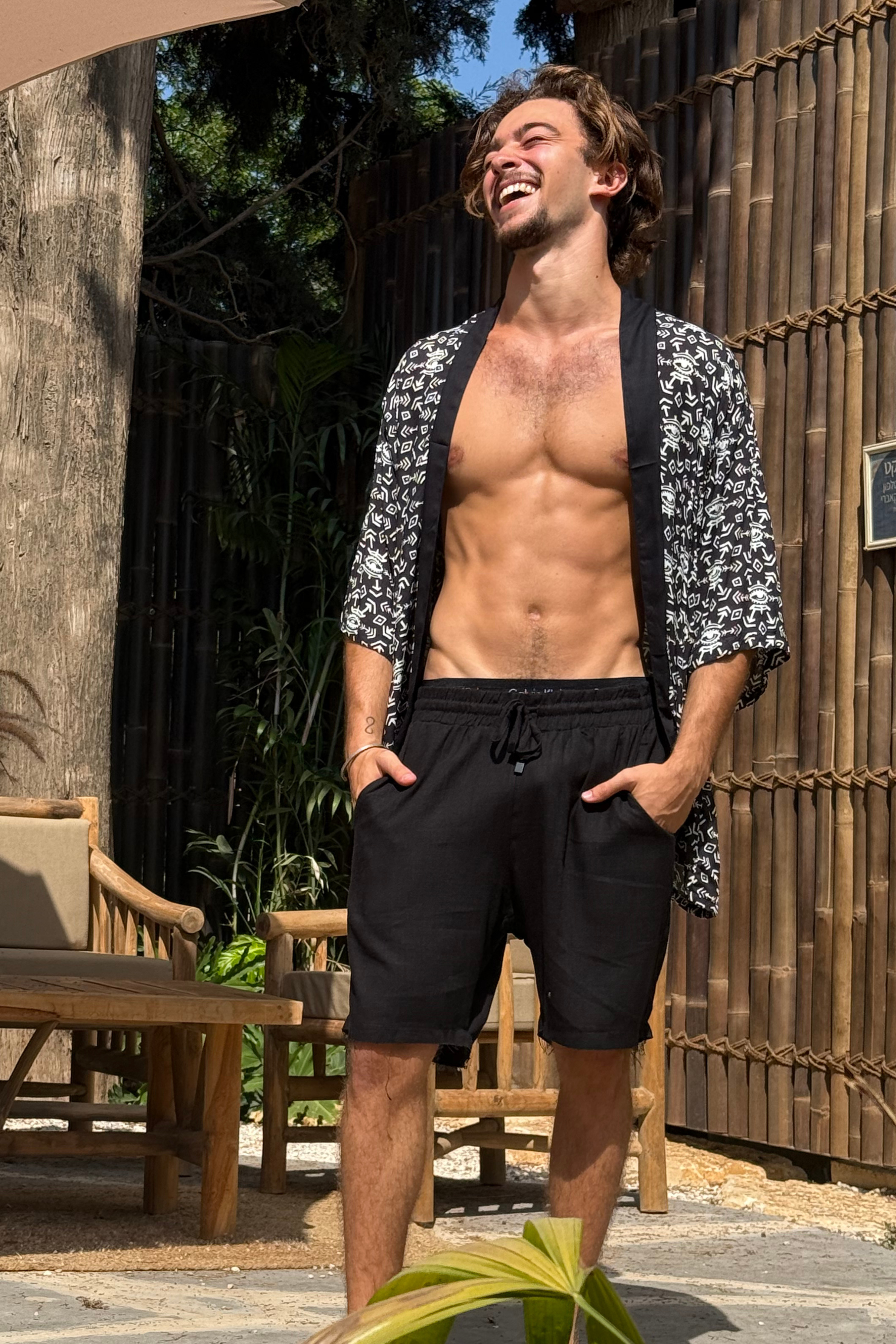 Tokyo Kimono ✦  Faluja BW print