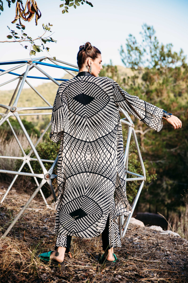 Boho Kimono --> Geo print