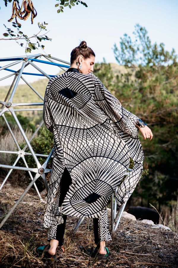 Boho Kimono --> Geo print