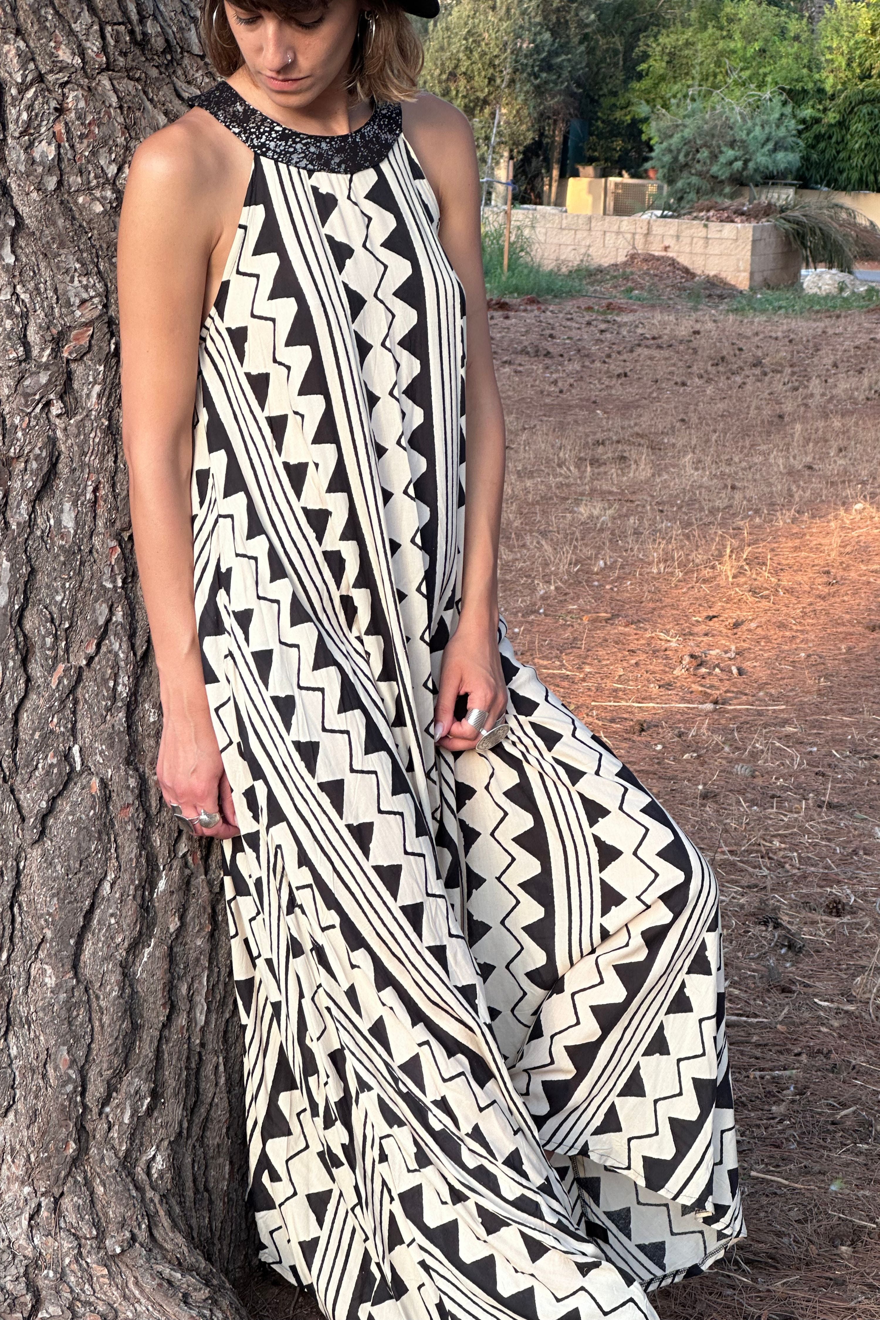 Nina maxi dress ✦ Mono print
