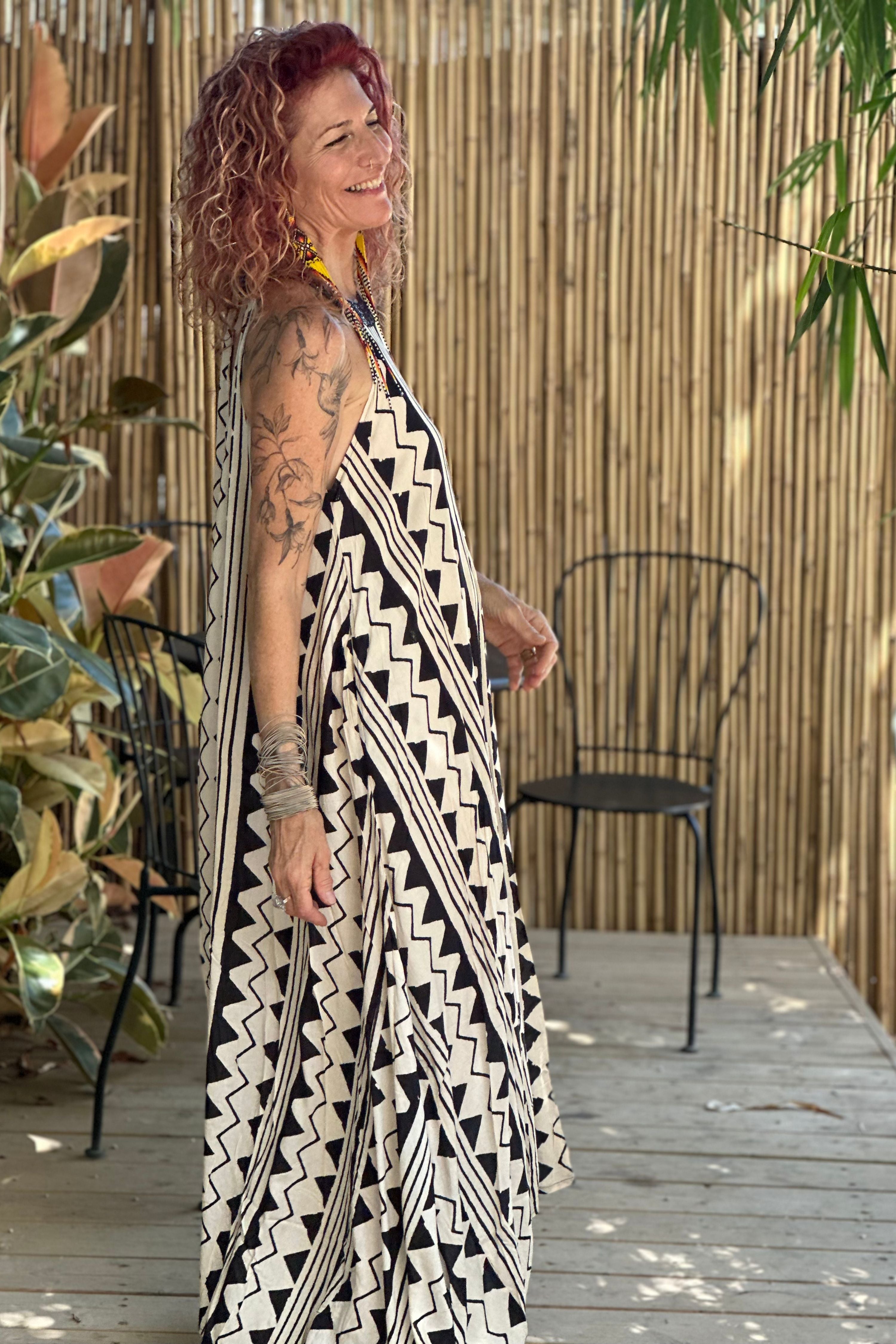 Nina maxi dress ✦ Mono print