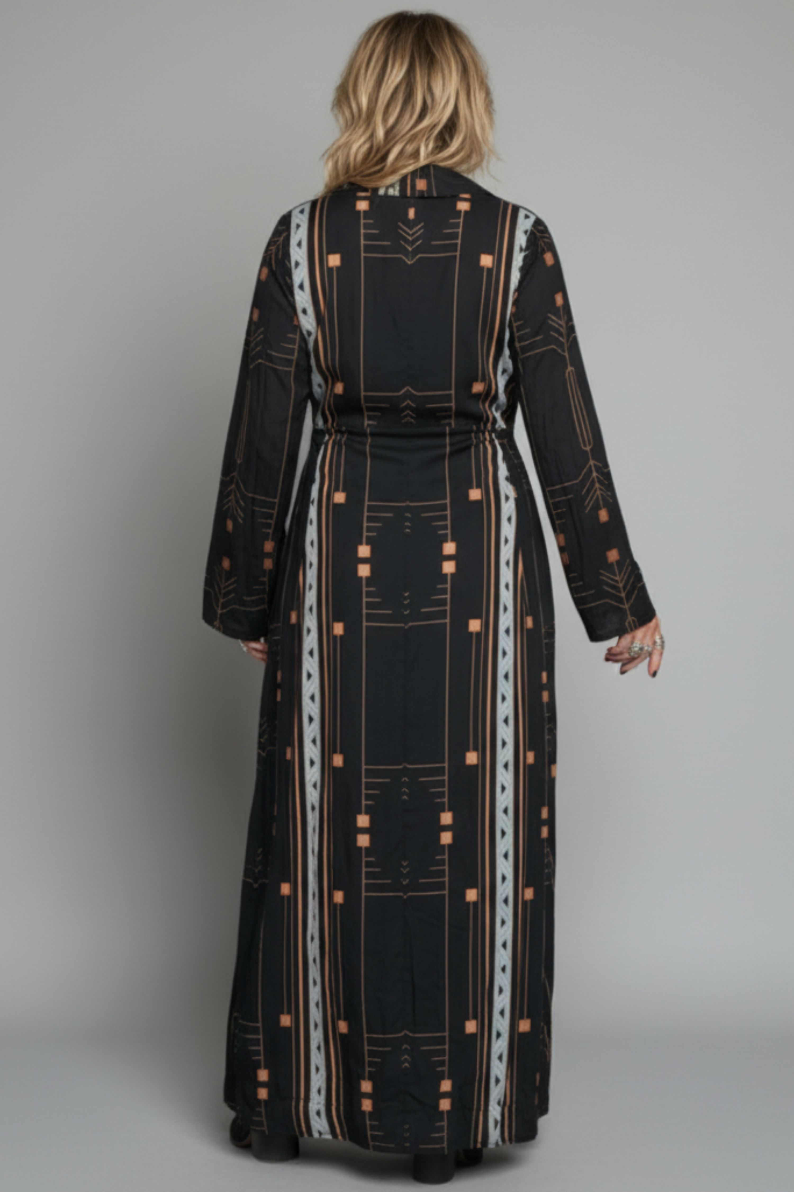 Kaia Maxi Dress ✦ Geo print