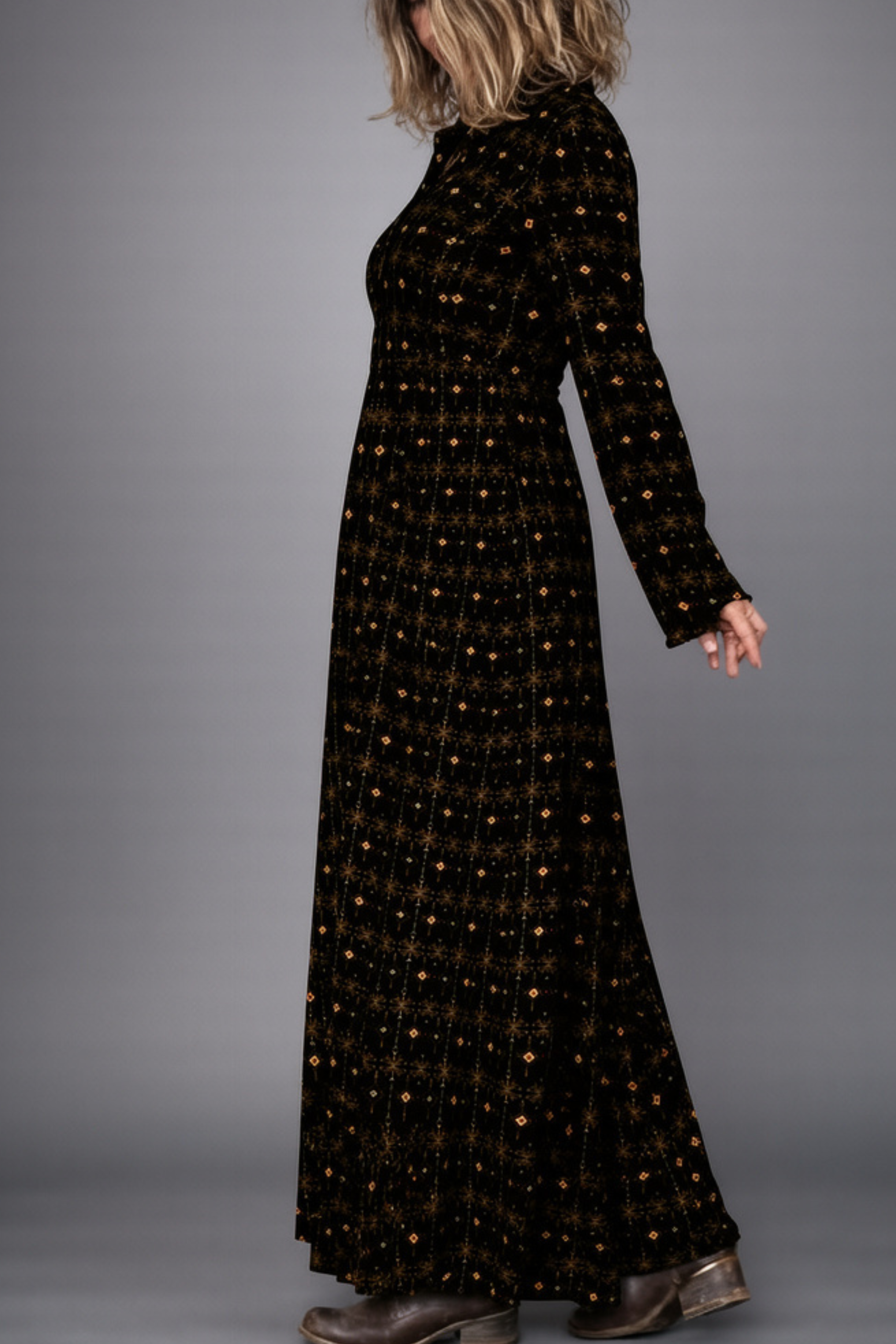 Kaia Maxi Dress ✦  Fireworks print