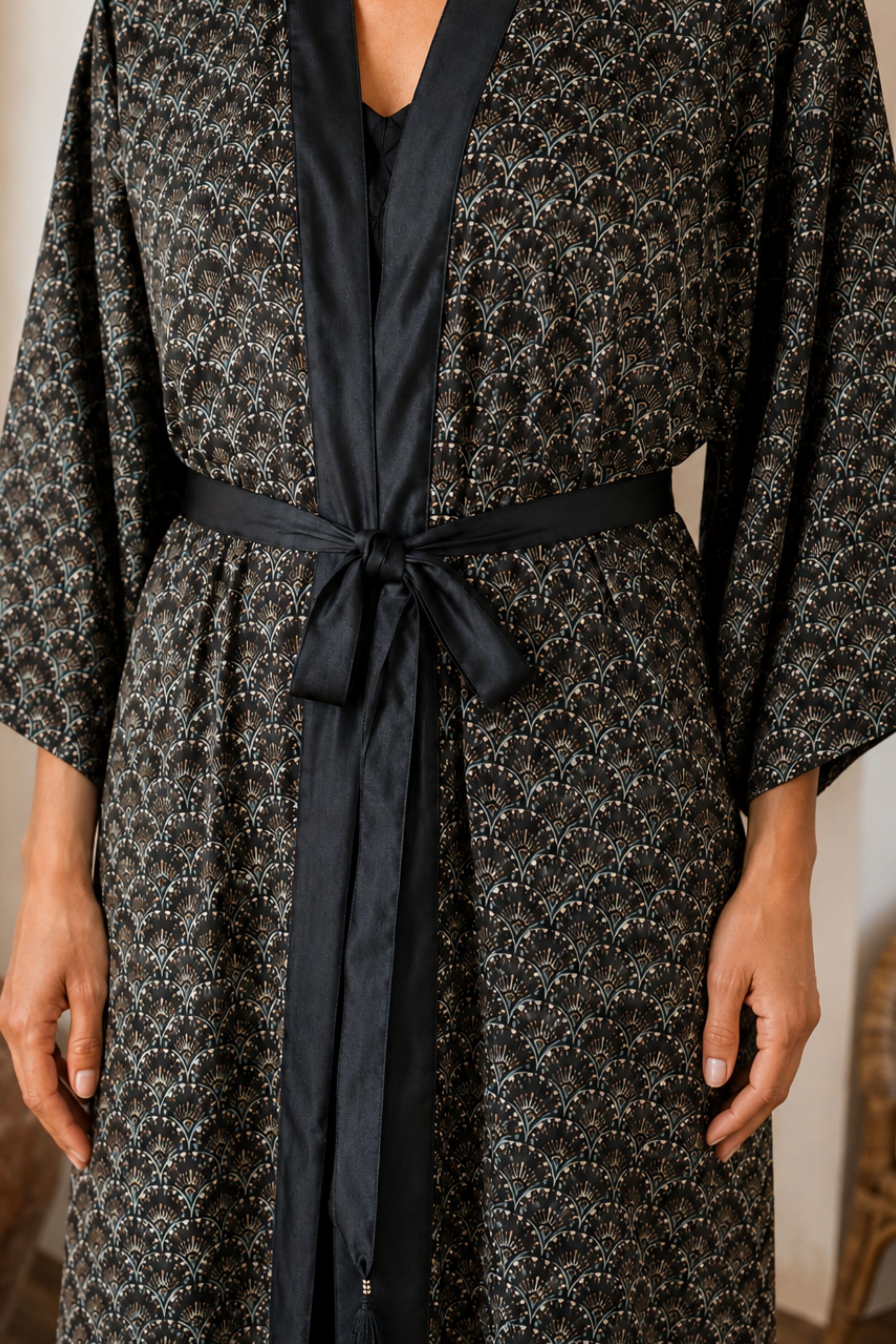 Boho Kimono ✦ Fan Print