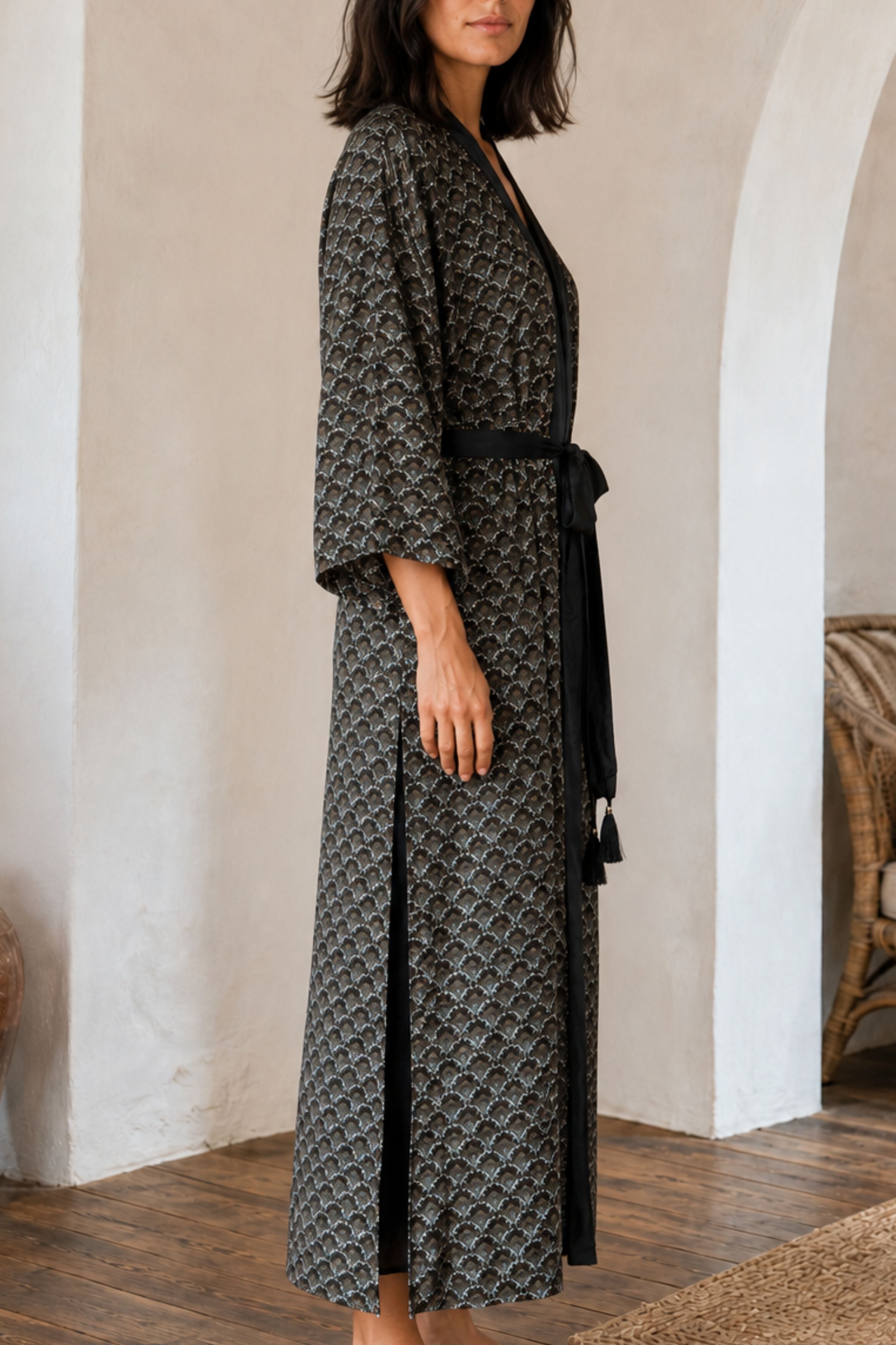 Boho Kimono ✦ Fan Print