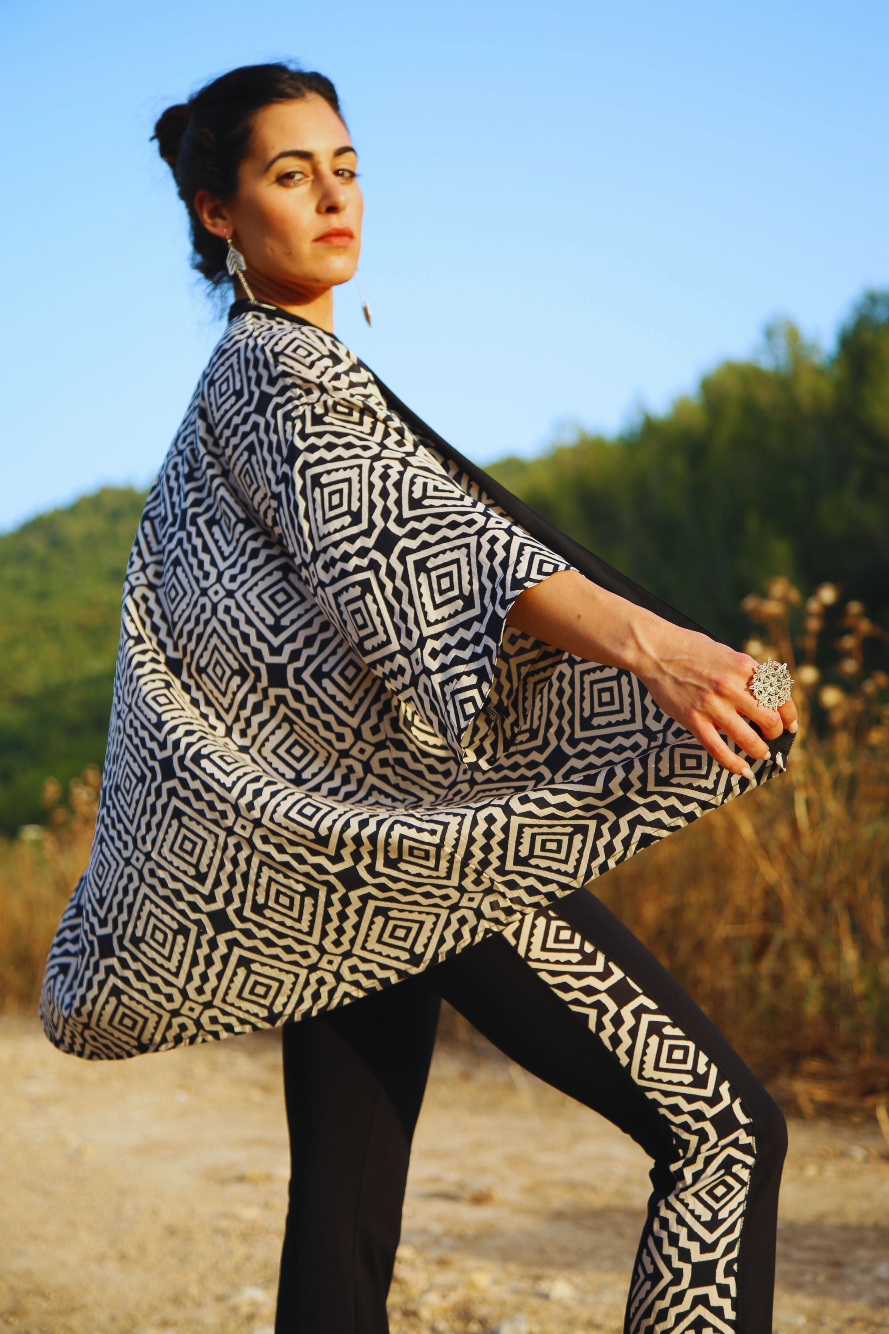 טייץ בגזרת פדלפון--> שחור לבן 