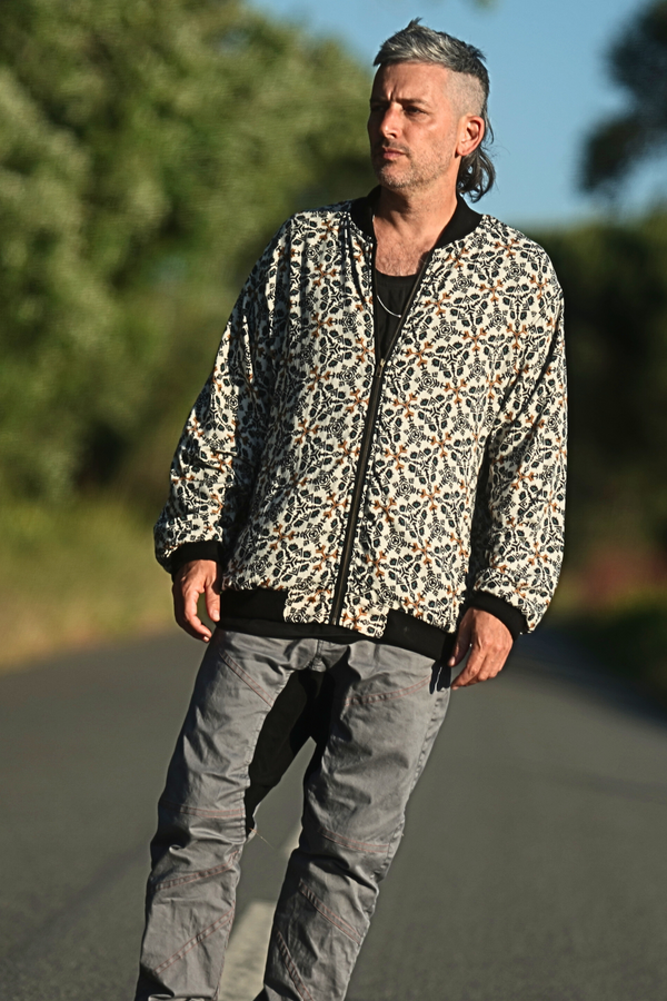 Mens Bomber Jacket--> Blue eyes