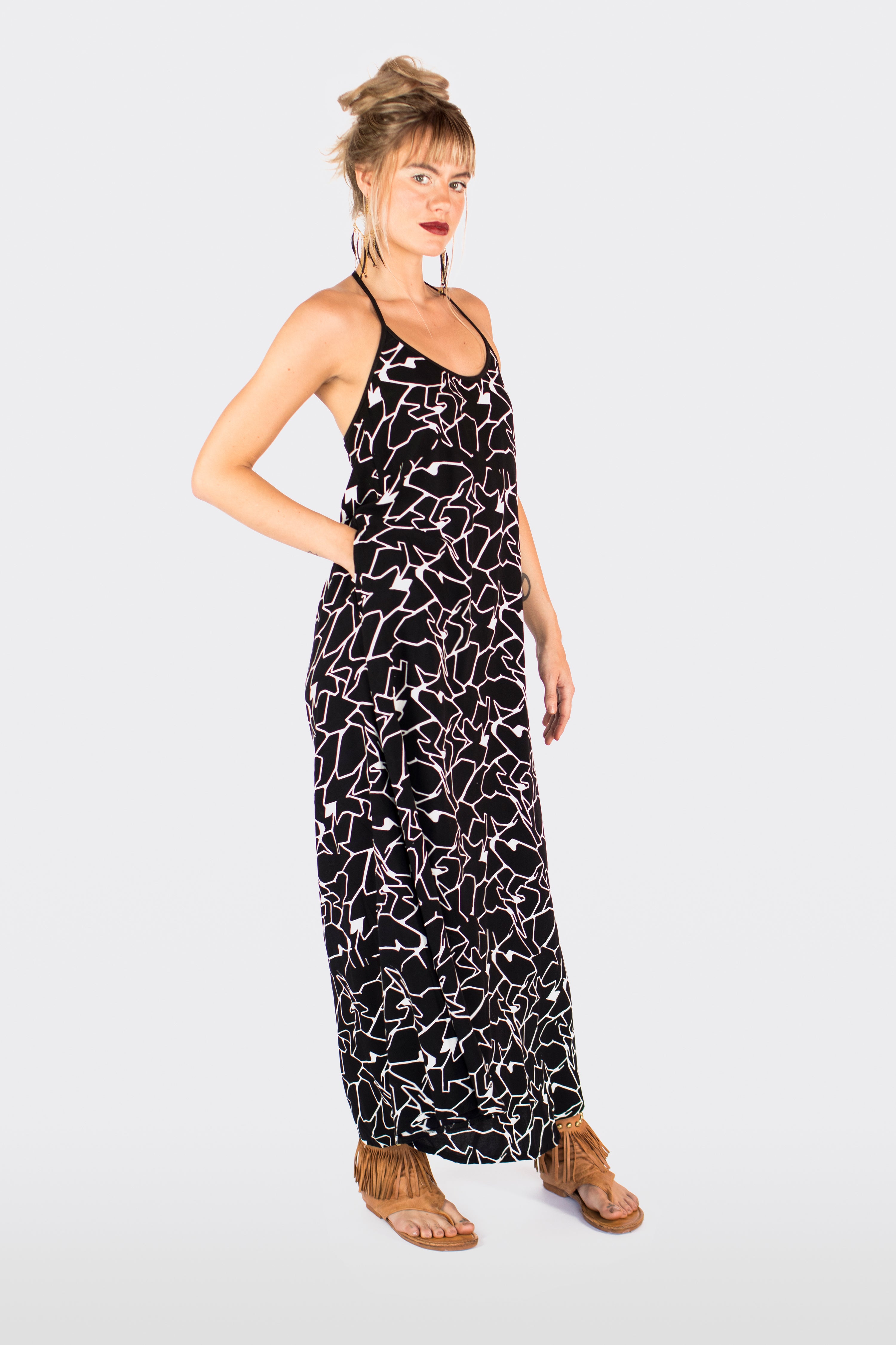 Long Maxi Dress With Pockets
