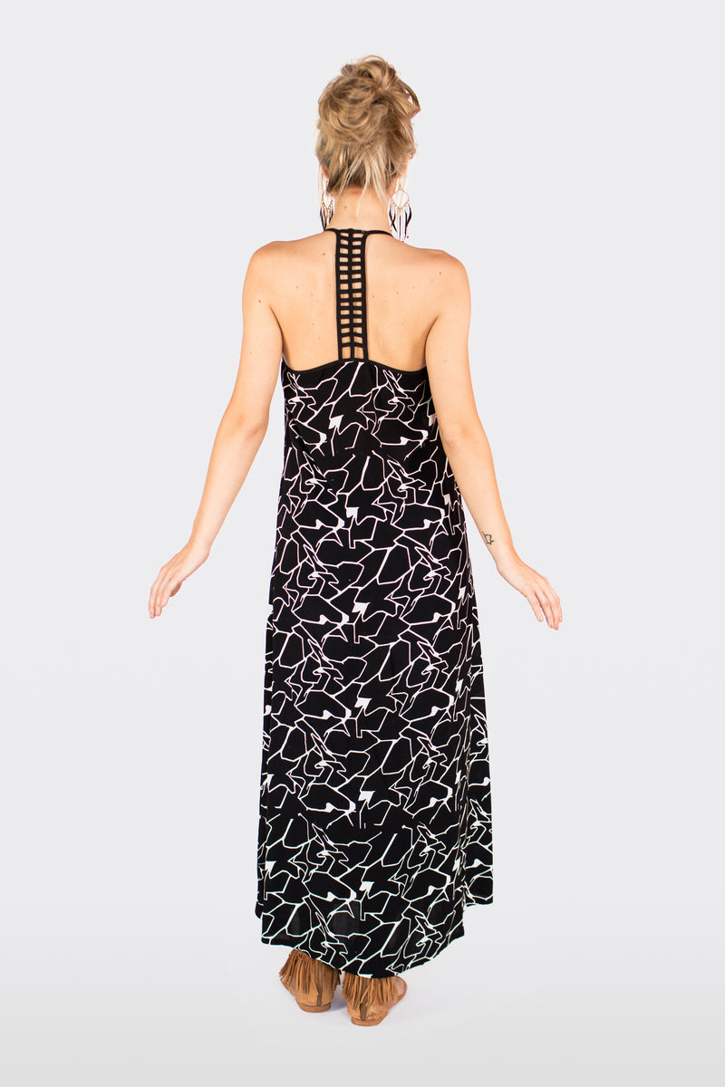 Open Back Maxi Dress