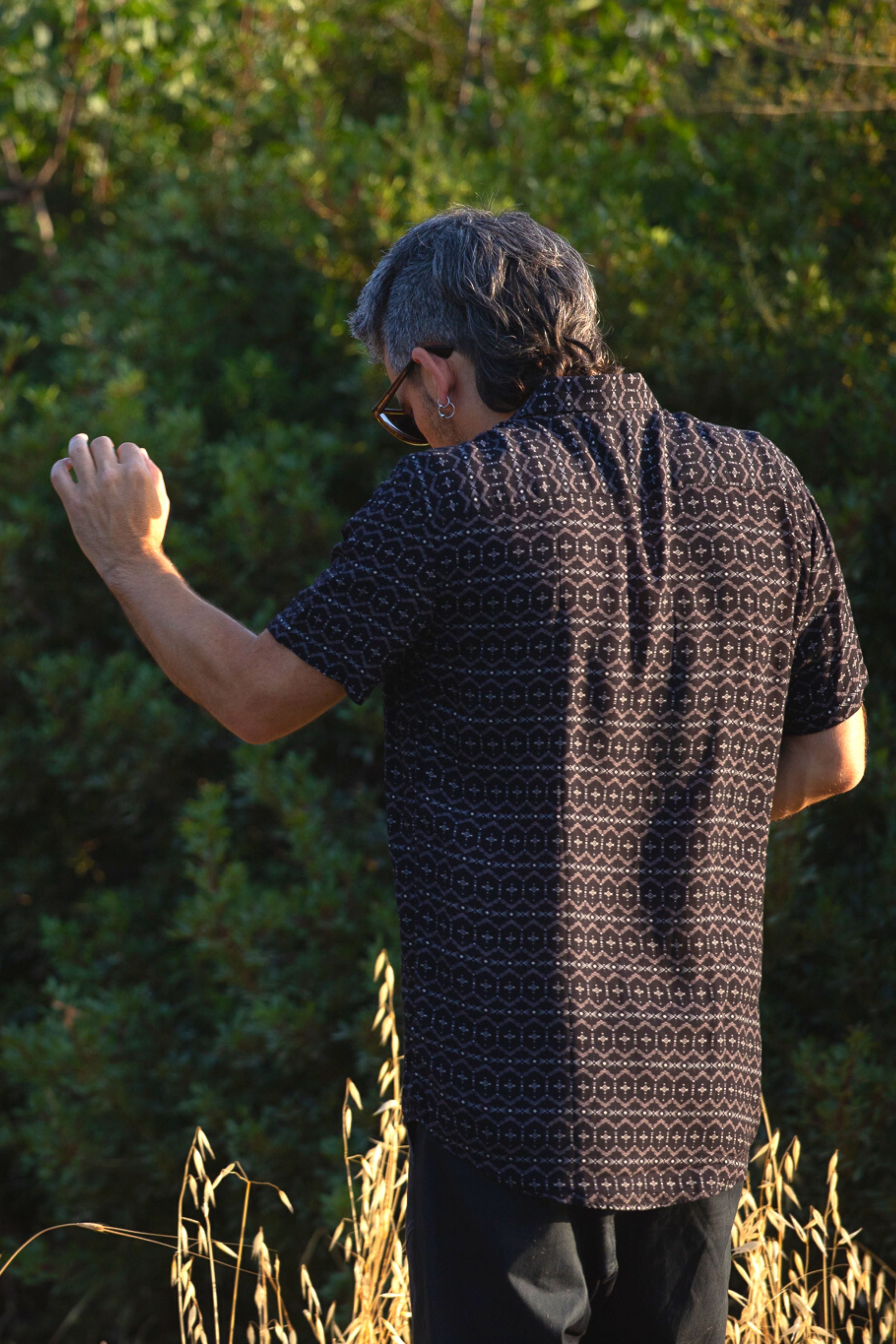 Luca Button Shirt ✦ Tribal print