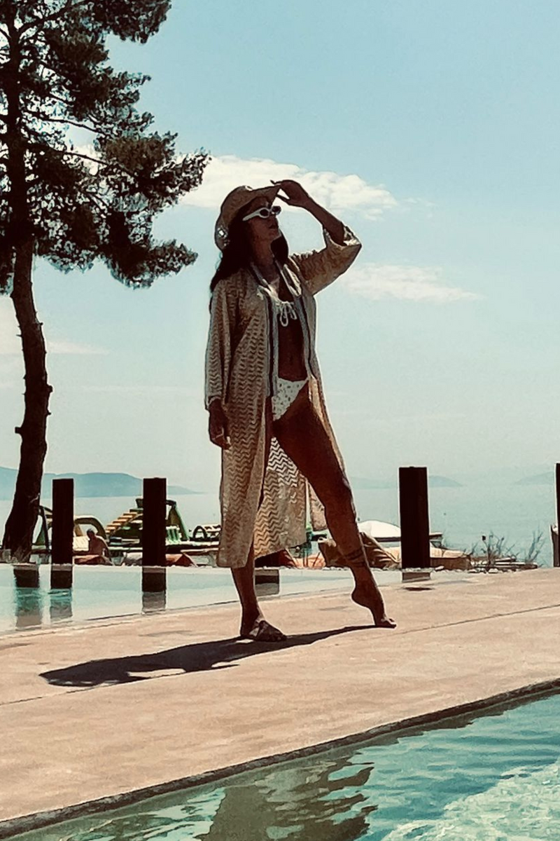 Swimwear Cover Up --> Cream