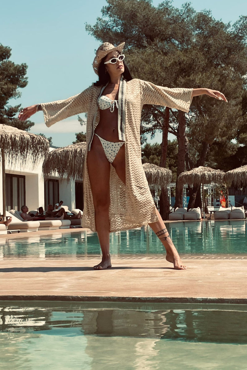 Swimwear Cover Up --> Cream