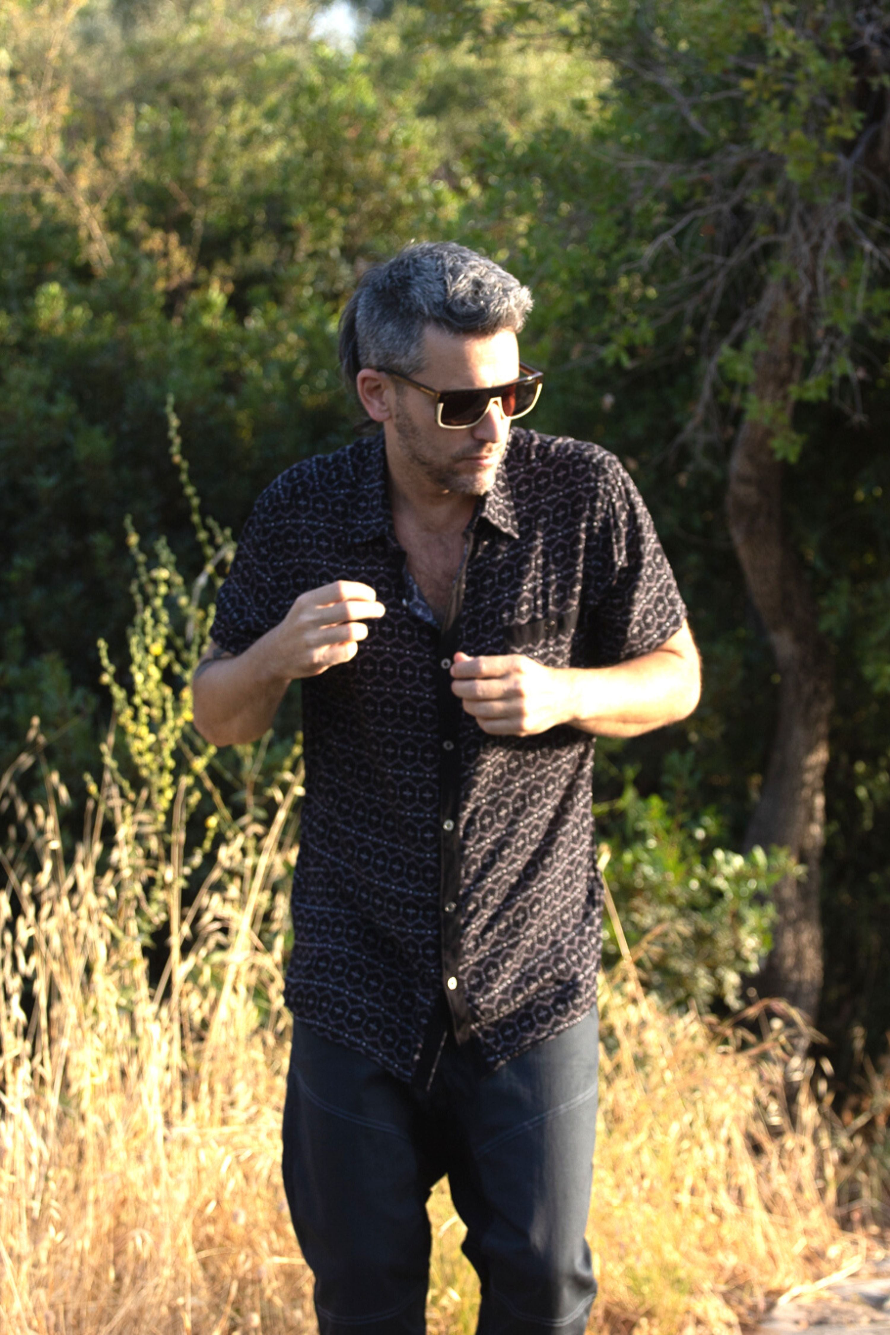 Luca Button Shirt ✦ Tribal print