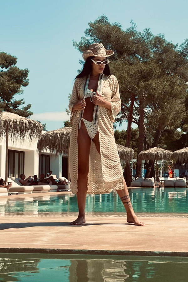 Swimwear Cover Up --> Cream