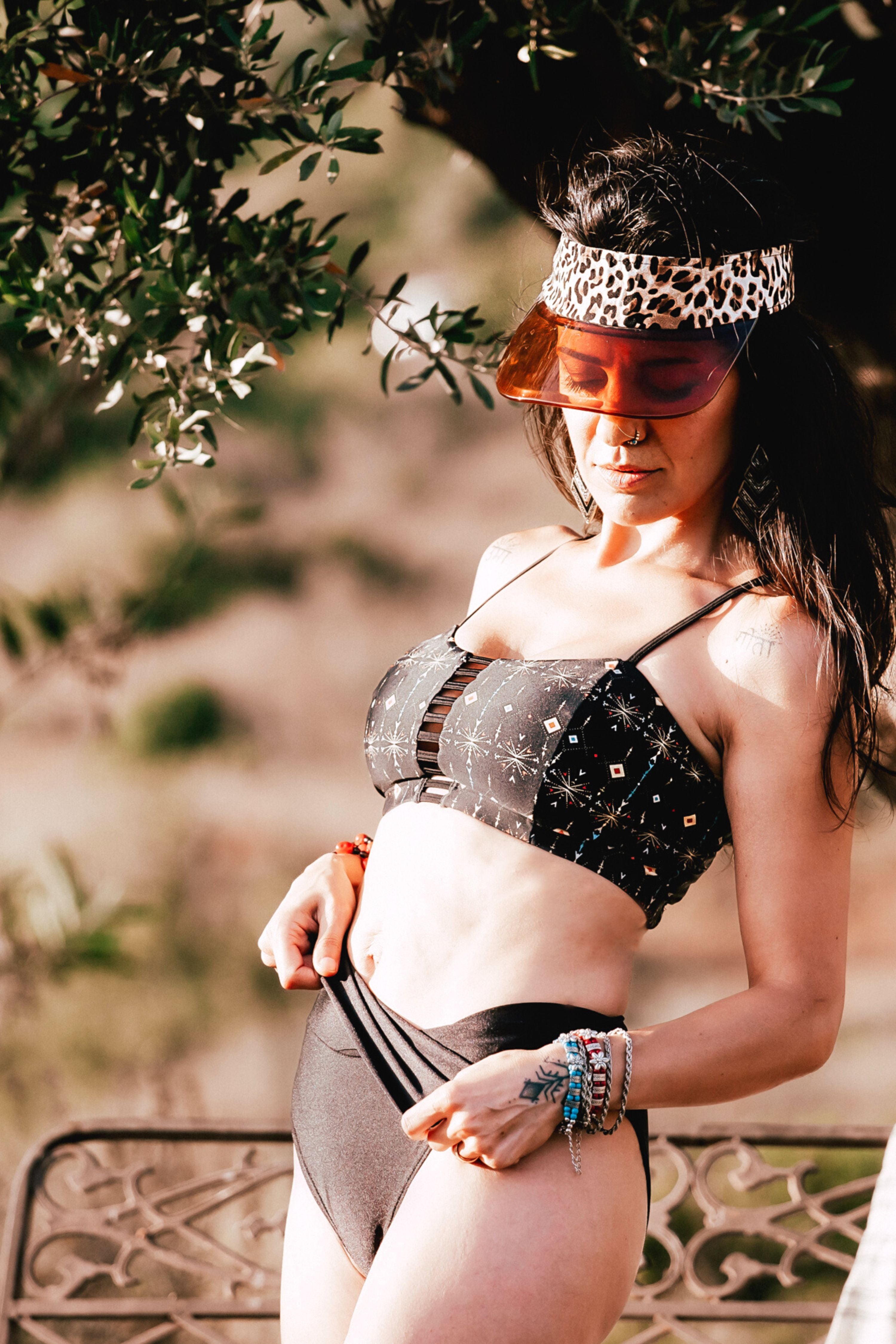 Mia Bikini Top ✦ Fireworks Print