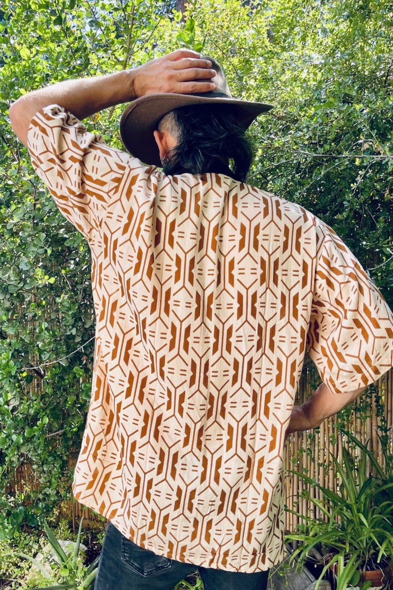 Button tunic dress --> Geo print- Unisex