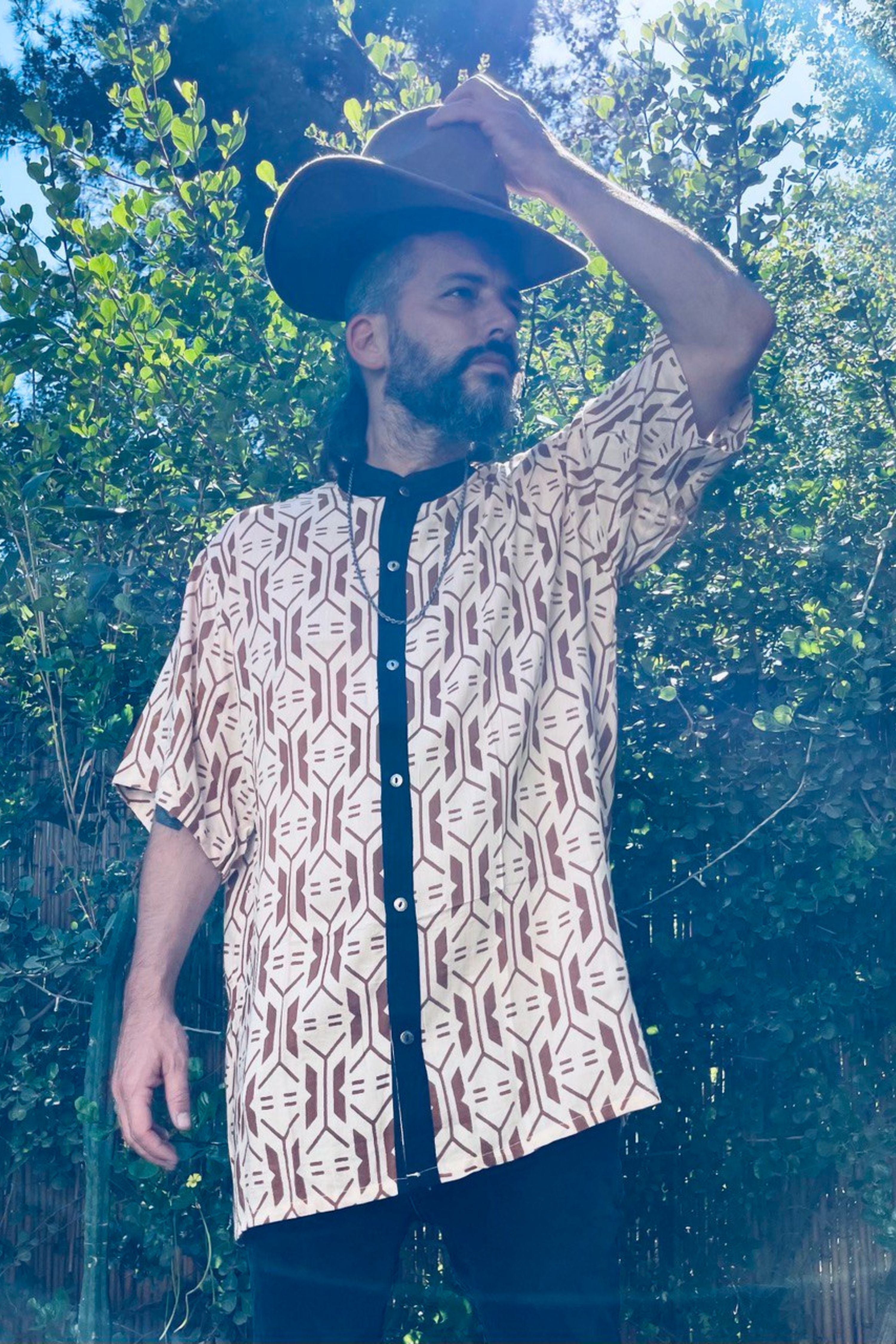 Nico Button Shirt ✦ Desert Print