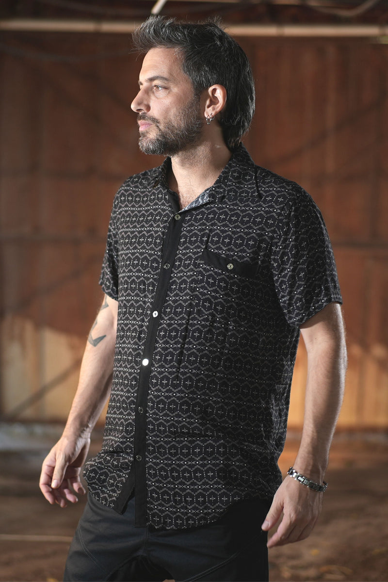 Bold Print Button Shirt for men