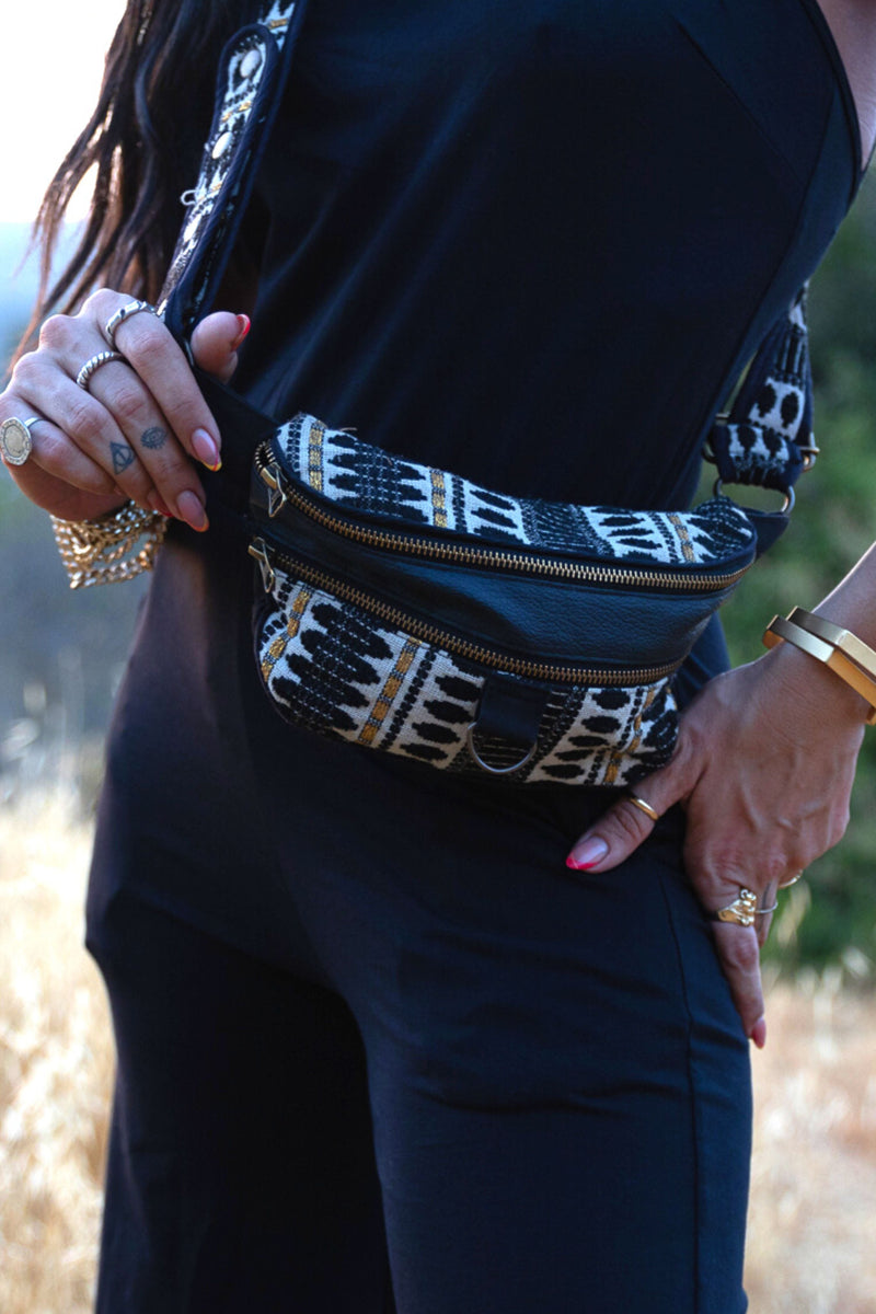 Hip Bag With Tribal Pattern