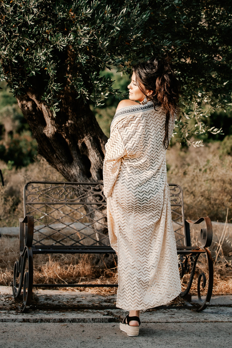 Swimwear Cover Up --> Cream